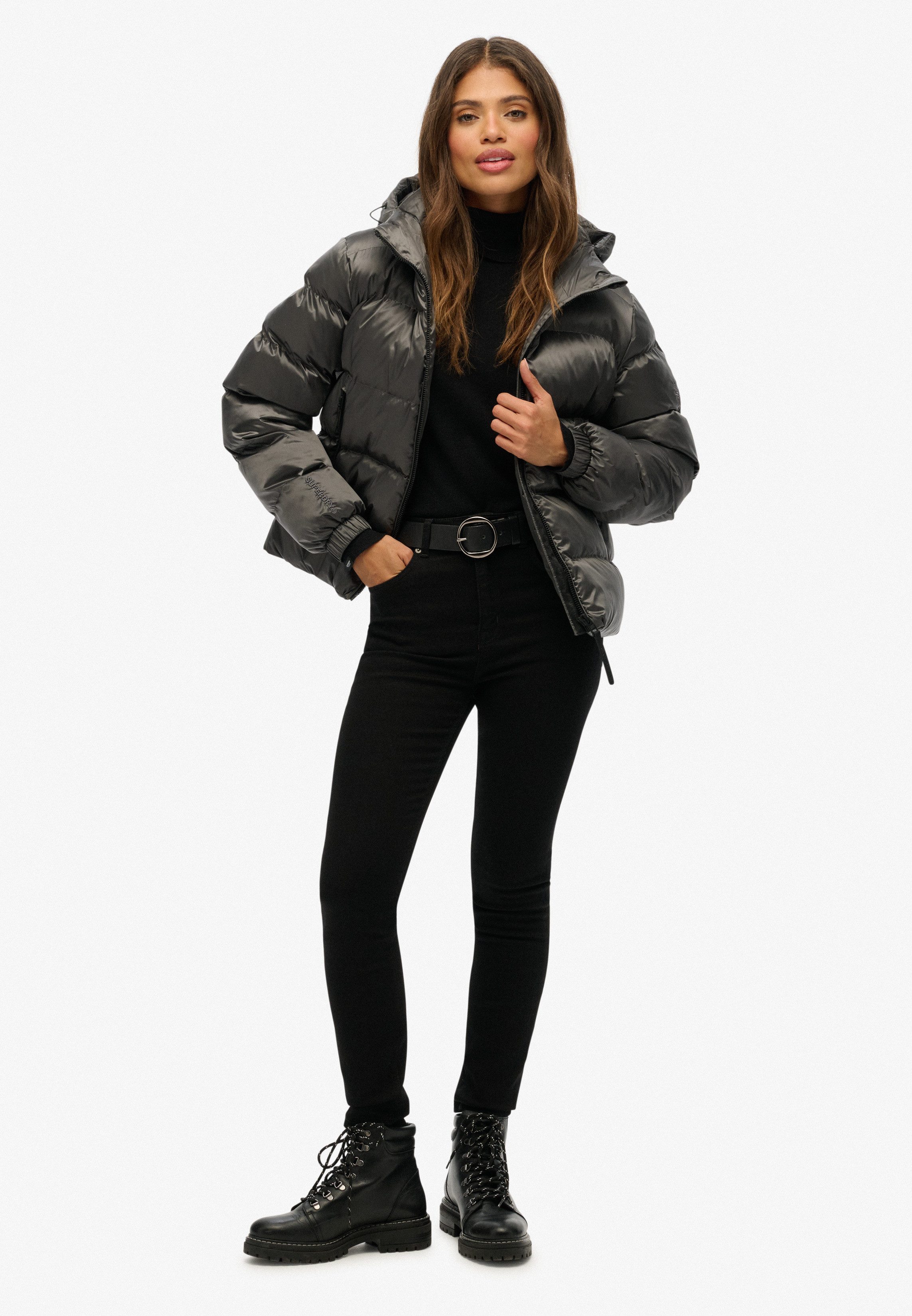 Superdry Gewatteerde jas HOODED LUXE SPORTS PUFFER