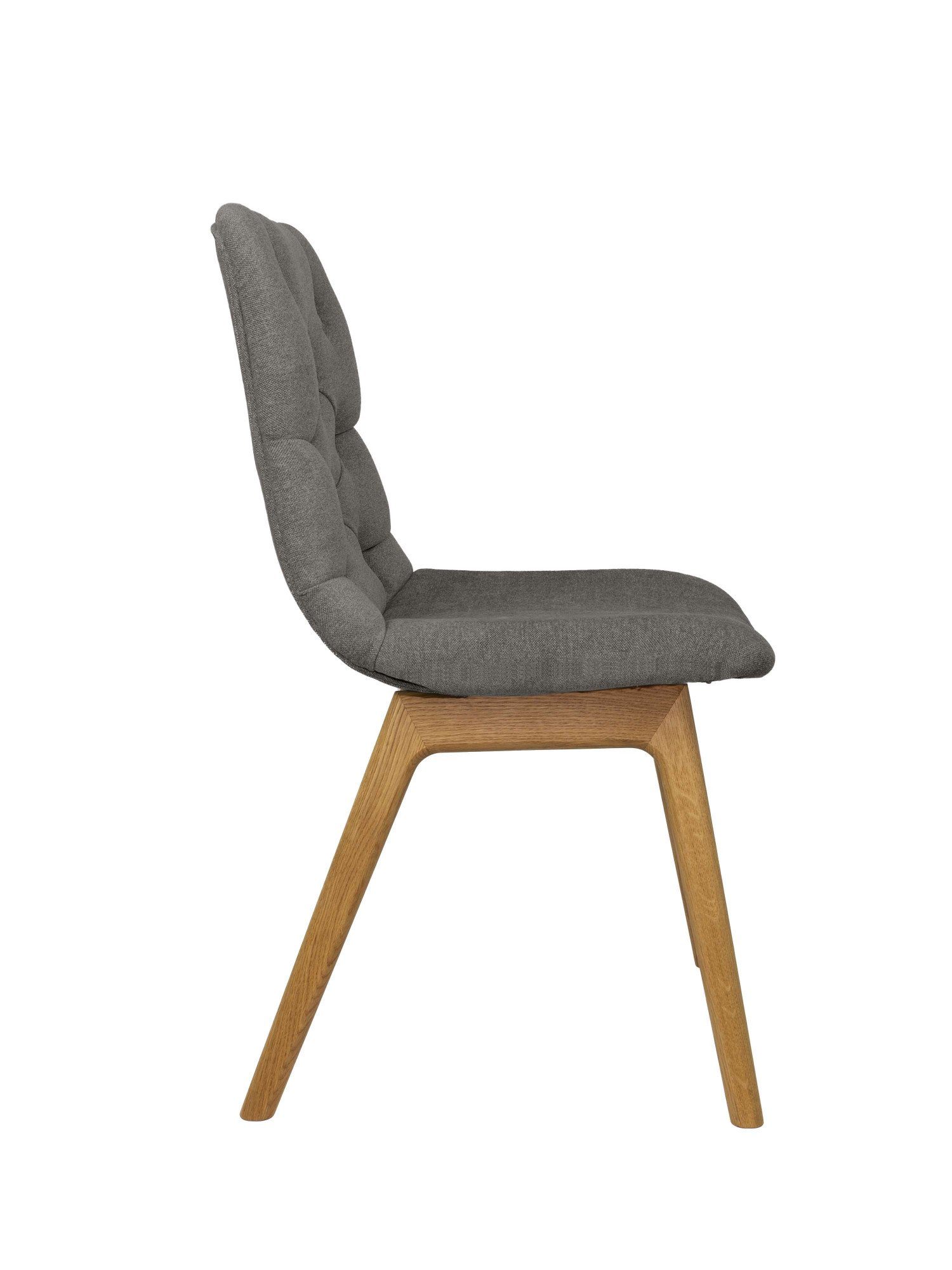 andas Stoel met 4 poten Ramon met massief houten poten, verschillende stoffen en kleuren (set, 2 stuks)
