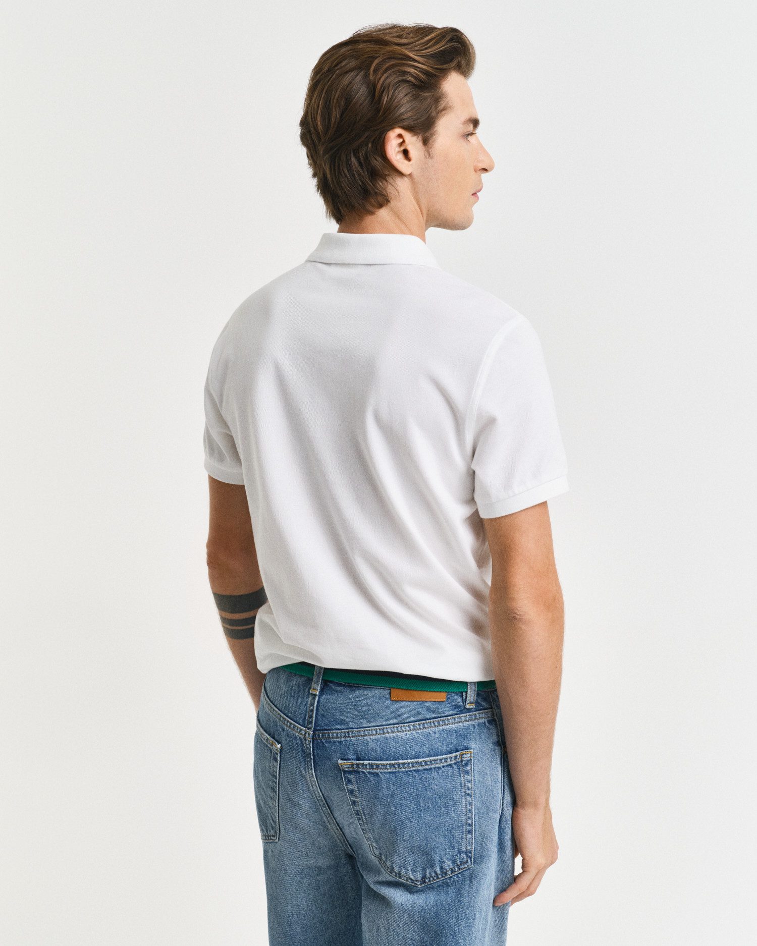 Gant Poloshirt SLIM SHIELD SS PIQUE POLO met logoborduursel op borsthoogte