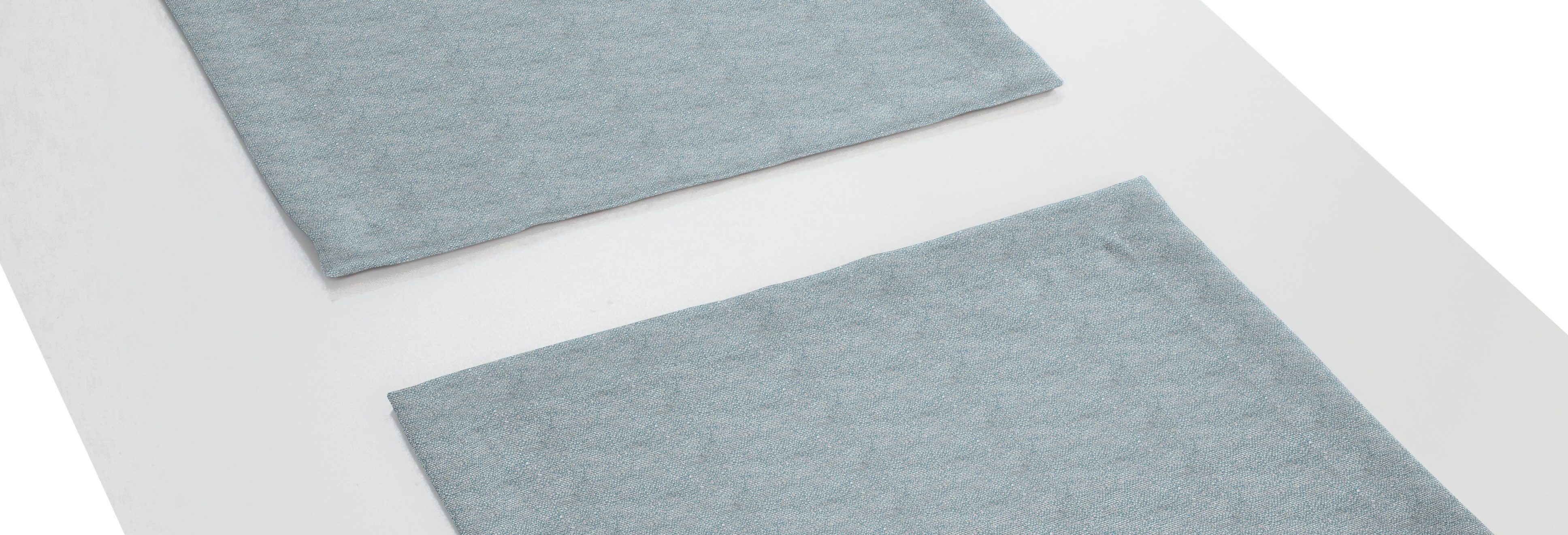 Wirth Set placemats Torbole (set, 2 stuks) tafelkleden maat 1 (2x 40x35 cm) blauw