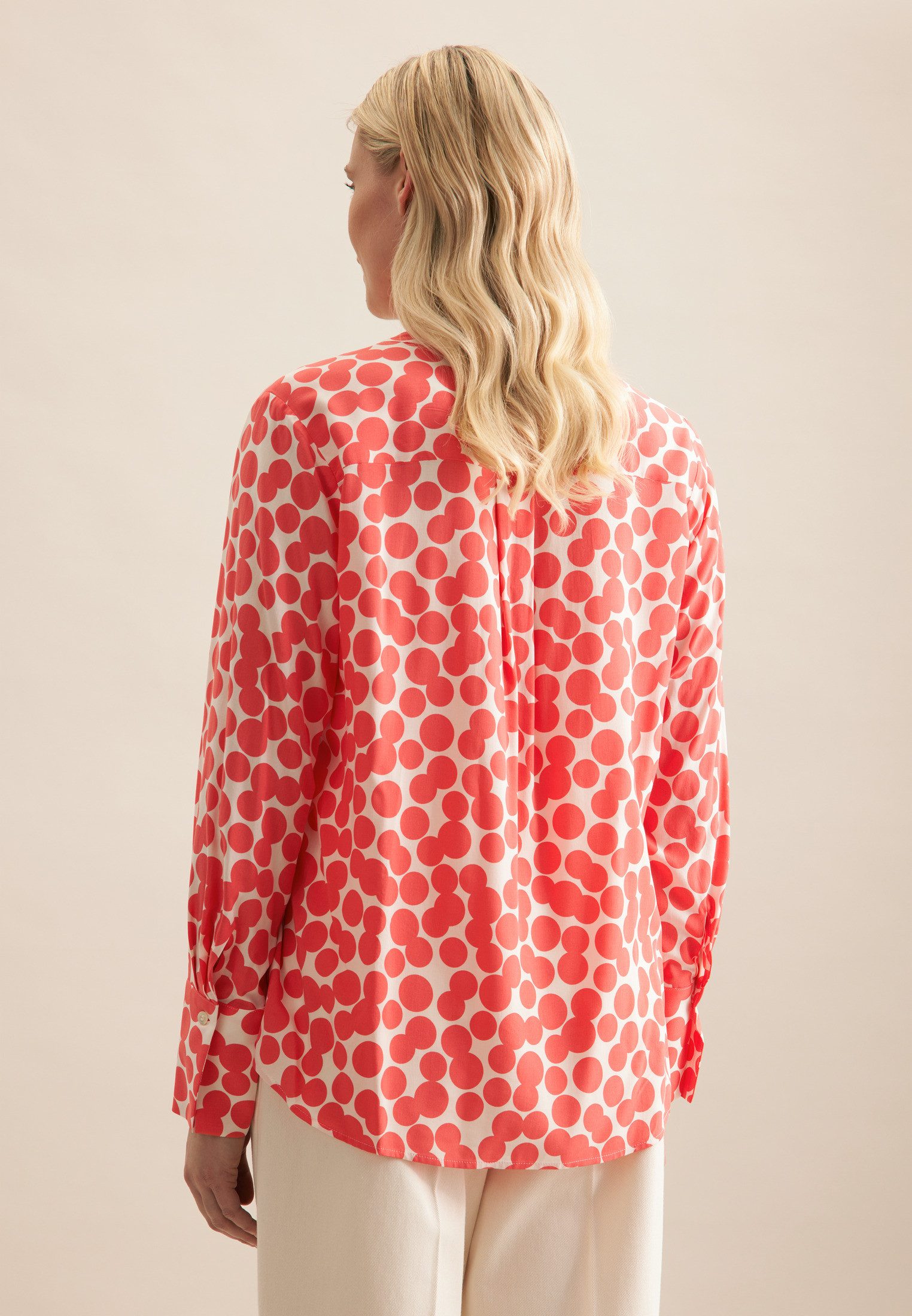 seidensticker Klassieke blouse Zwarte roos Tuniek stippen