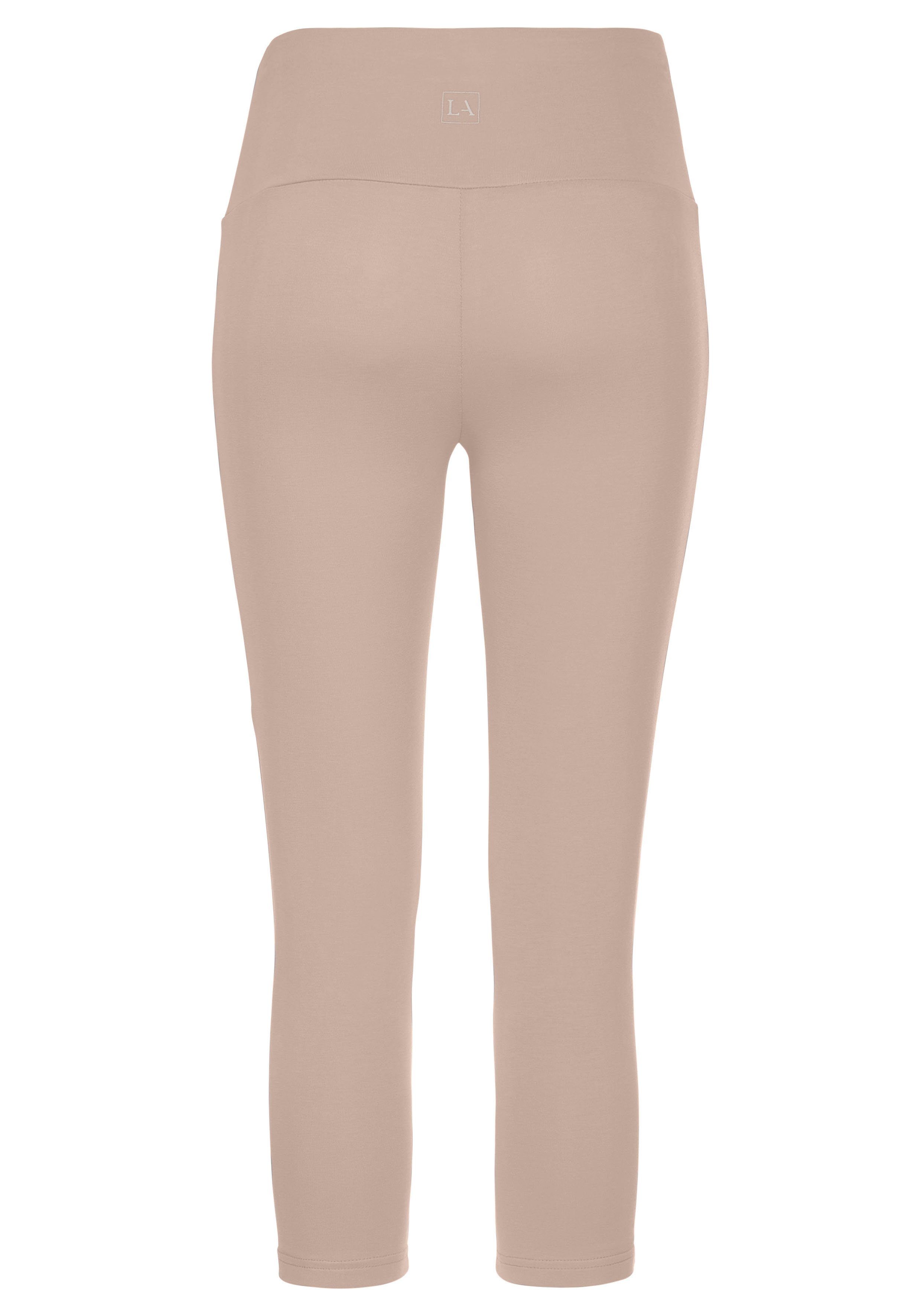 Lascana Caprilegging met brede zachte boord, loungewear