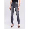 arizona slim fit jeans met modieus naadverloop - nieuwe collectie grijs