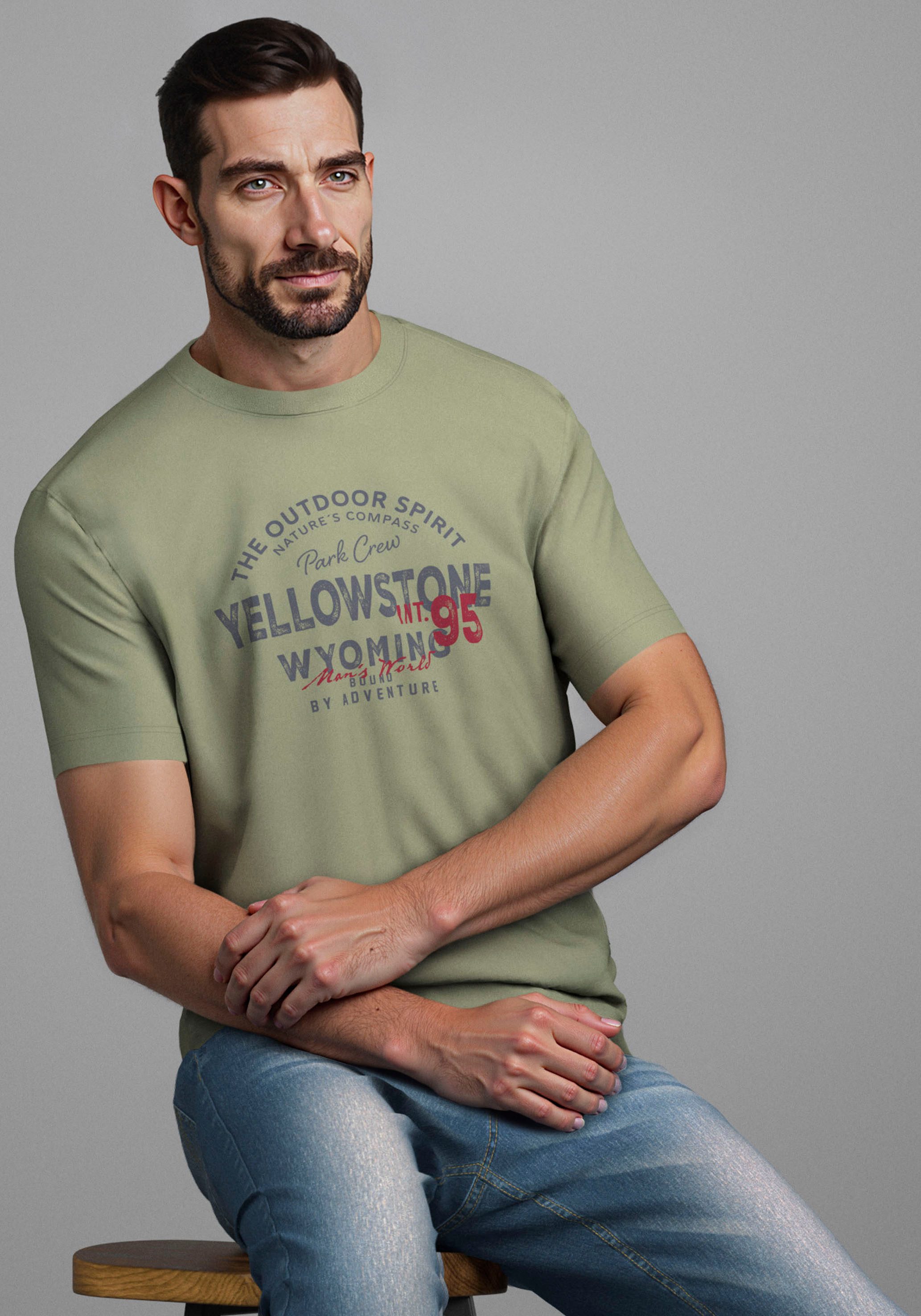Man's World Shirt met ronde hals Nieuwe collectie!