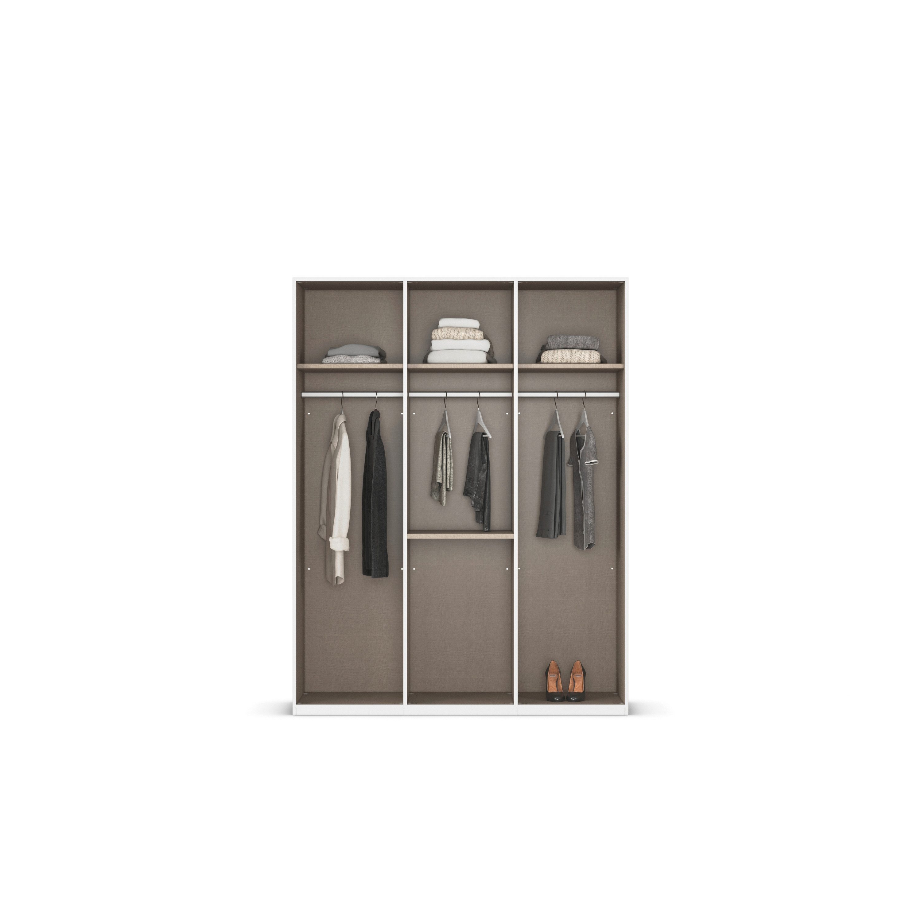 rauch Draaideurkast Kledingkast Kast Garderobe Slaapkamerkast EVELYN in elegante stijl met lades 3 breedtes en 2 hoogtes made in germany