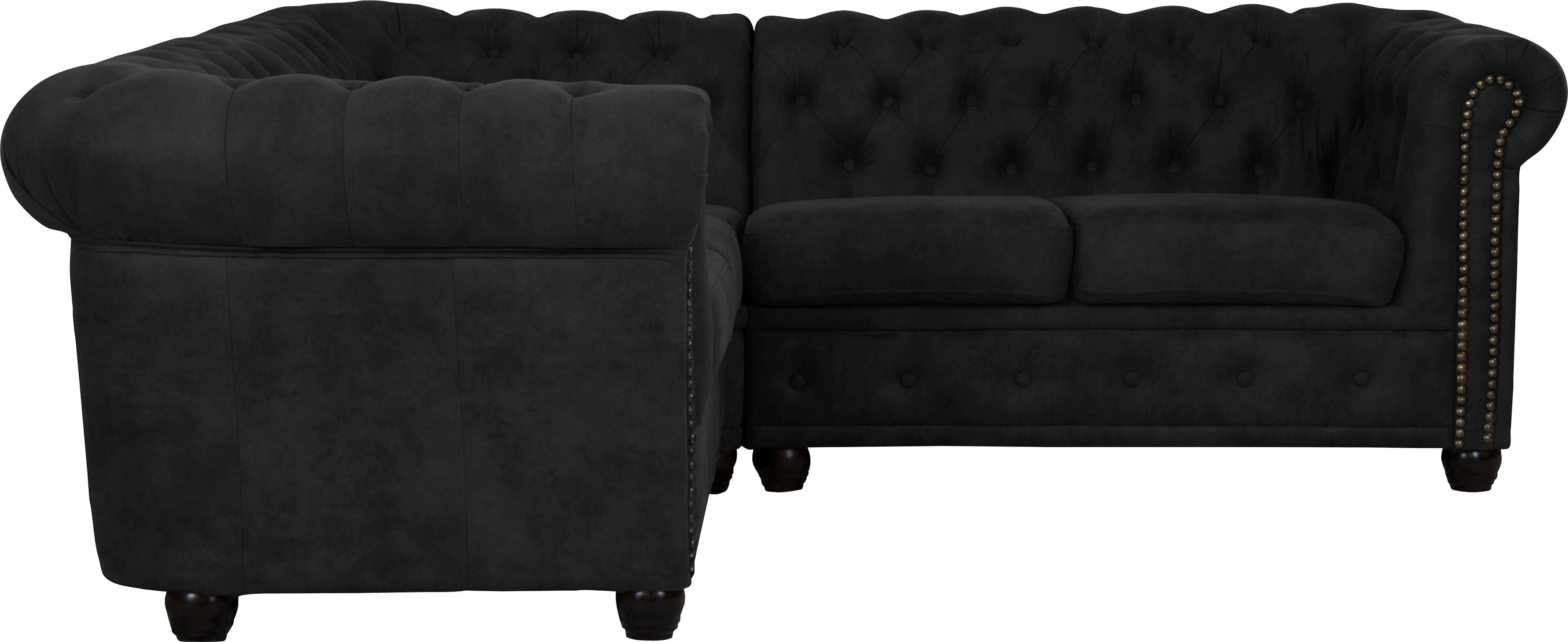 Home affaire Chesterfield-bank Rysum L-vorm Chesterfield-look, gelijkbenig