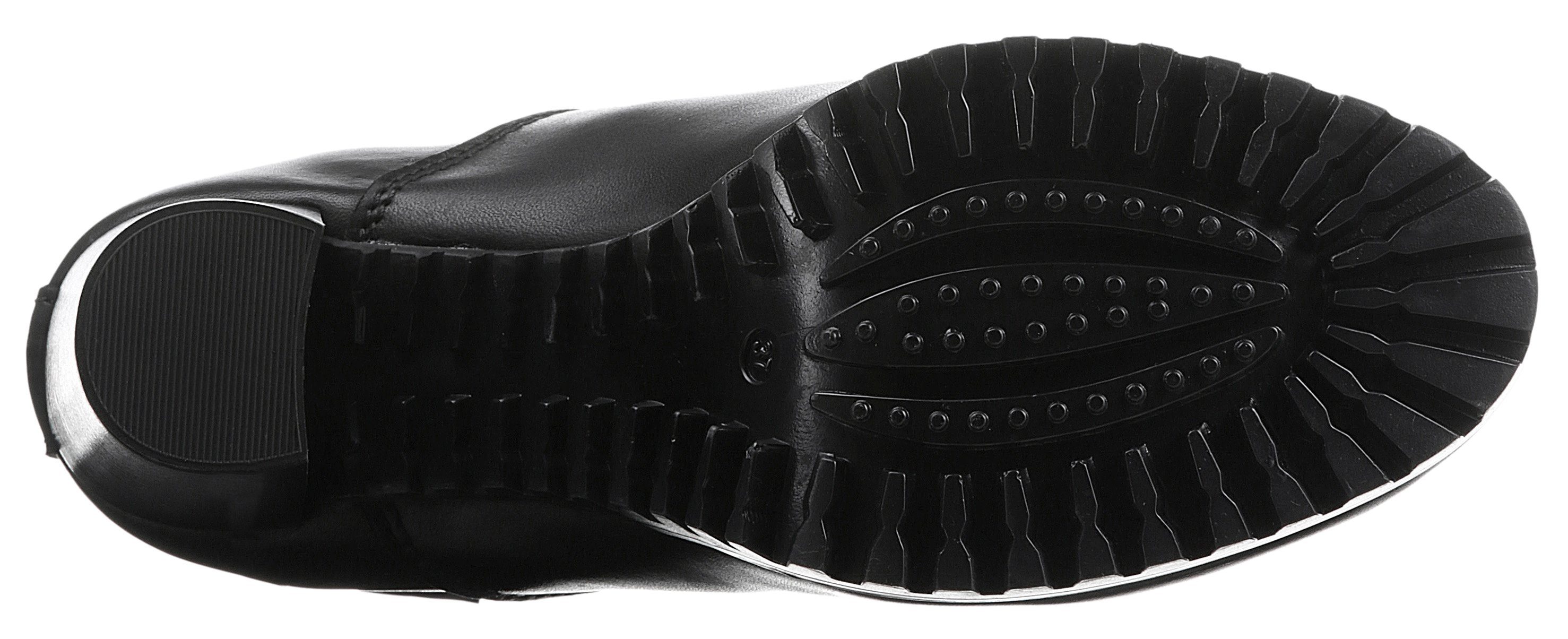 TOMMY JEANS Highheel-laarsjes TJW NEW ESS HIGH HEEL BOOT blokhak, partymode, enkellaarzen in smalle vorm