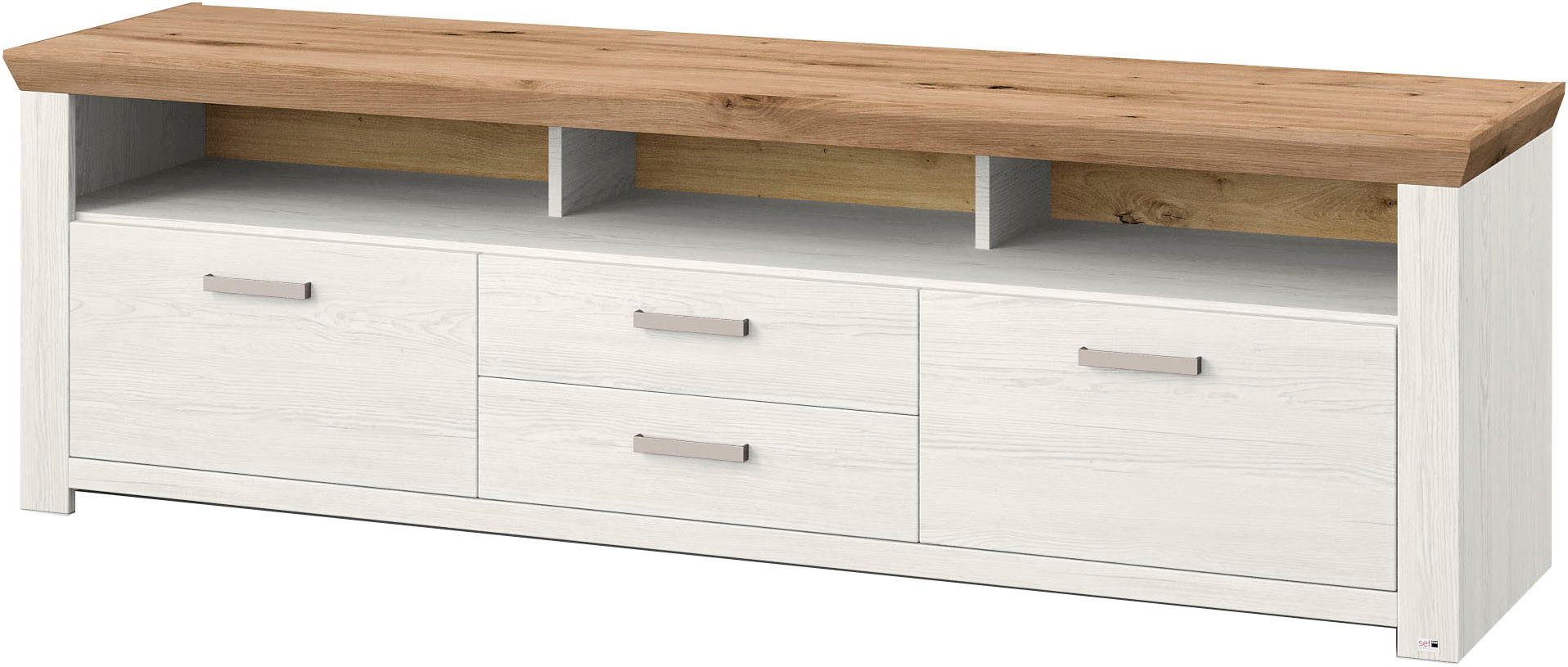 set one by Musterring Tv-meubel York Type 35, met 4 laden, verlichting optioneel, breedte 200 cm