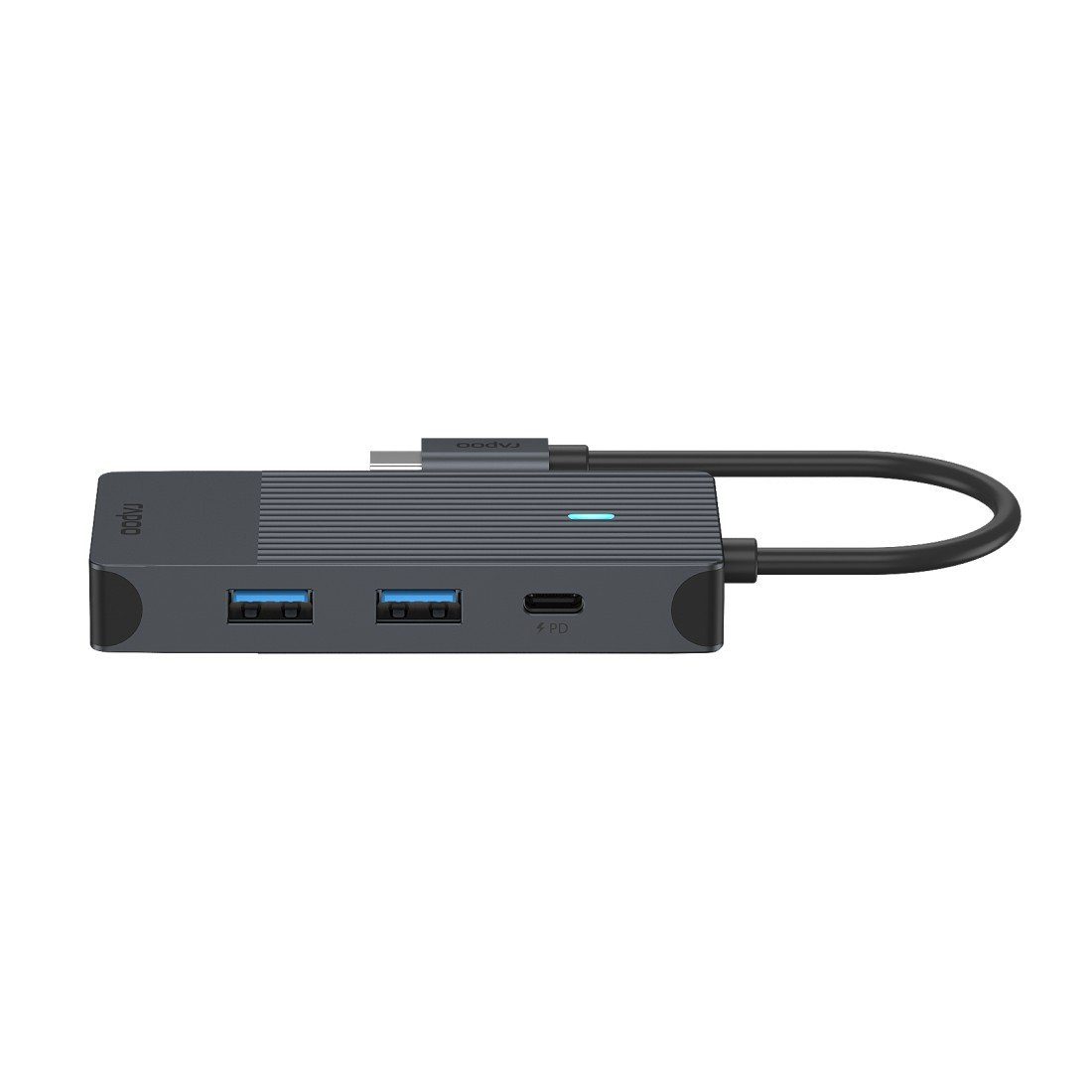Rapoo USB-adapter UCM-2001 USB-C multiport adapter, 4in1, grijs
