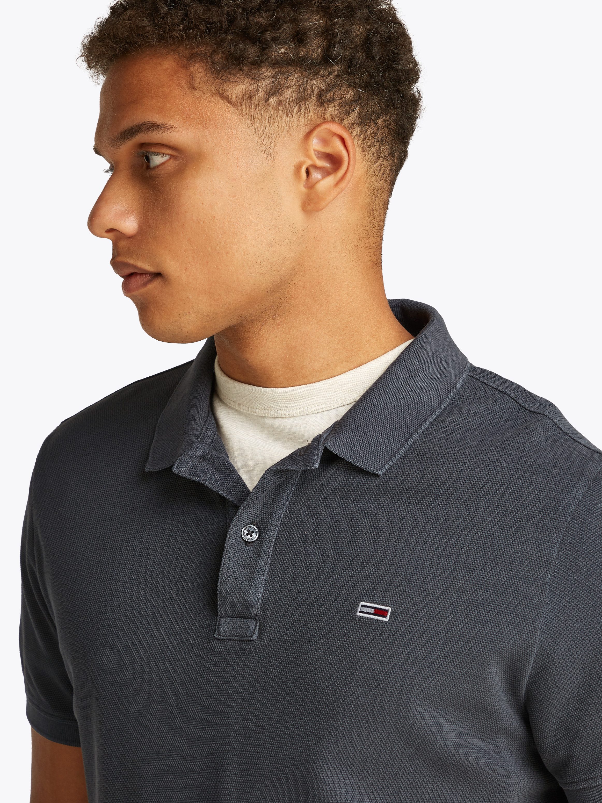 TOMMY JEANS Poloshirt TJM SLIM ESSENTIAL GD POLO SS