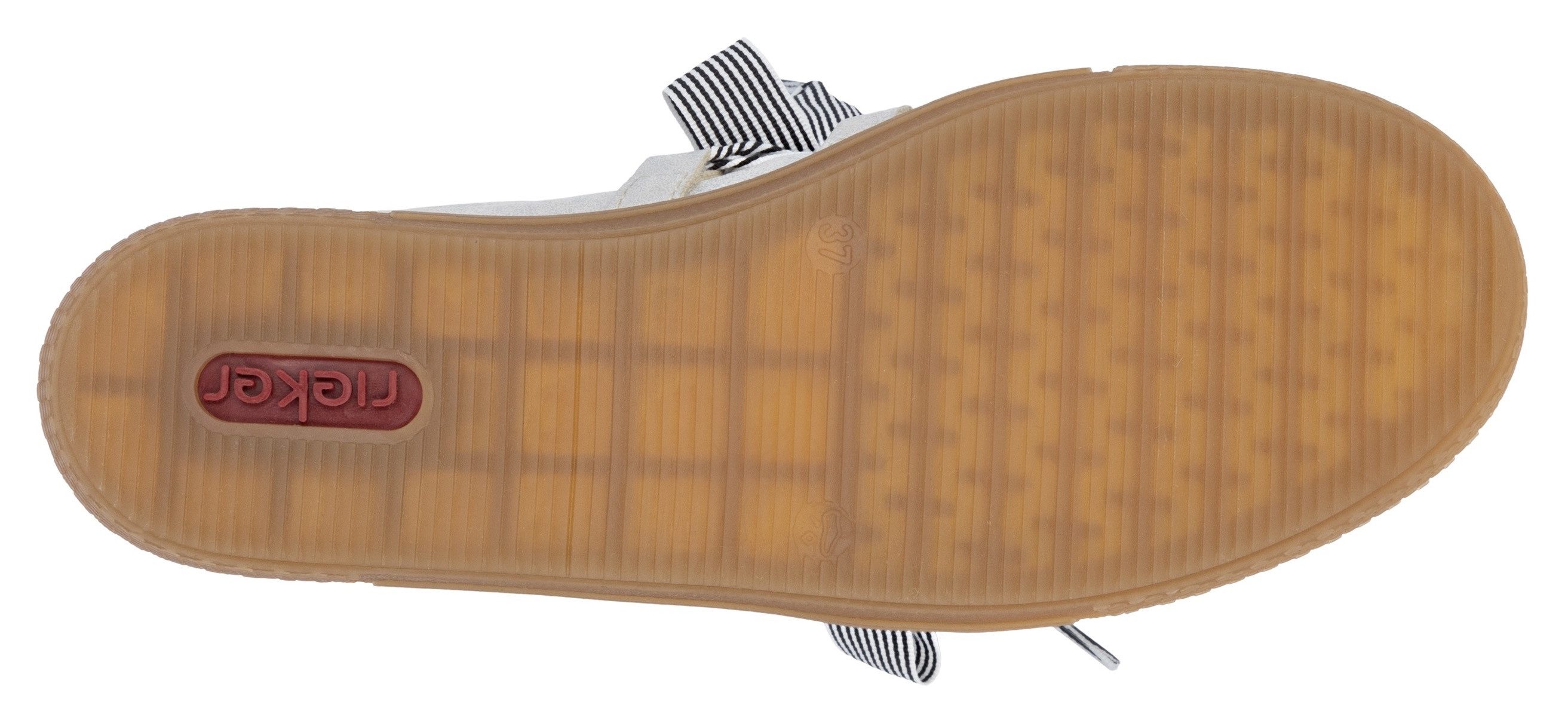 Rieker Slip-on sneakers , slipper, lage schoen, vrijetijdssneaker met modieuze veters