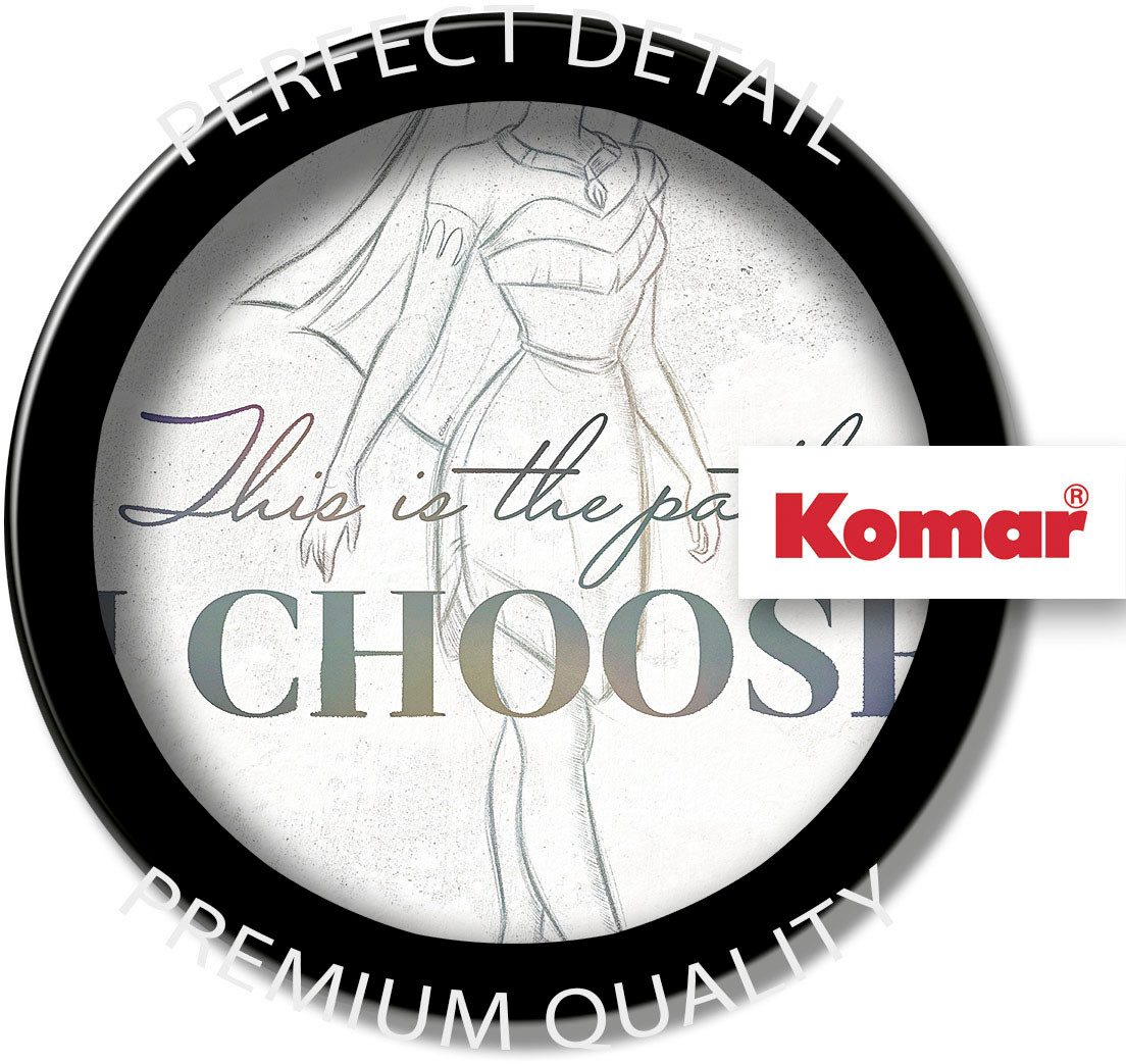 Komar Artprint op linnen Pocahontas Your Choice - grootte 40 x 60 cm Canvasdoek met echt houten frame, kinderkamer (1 stuk)