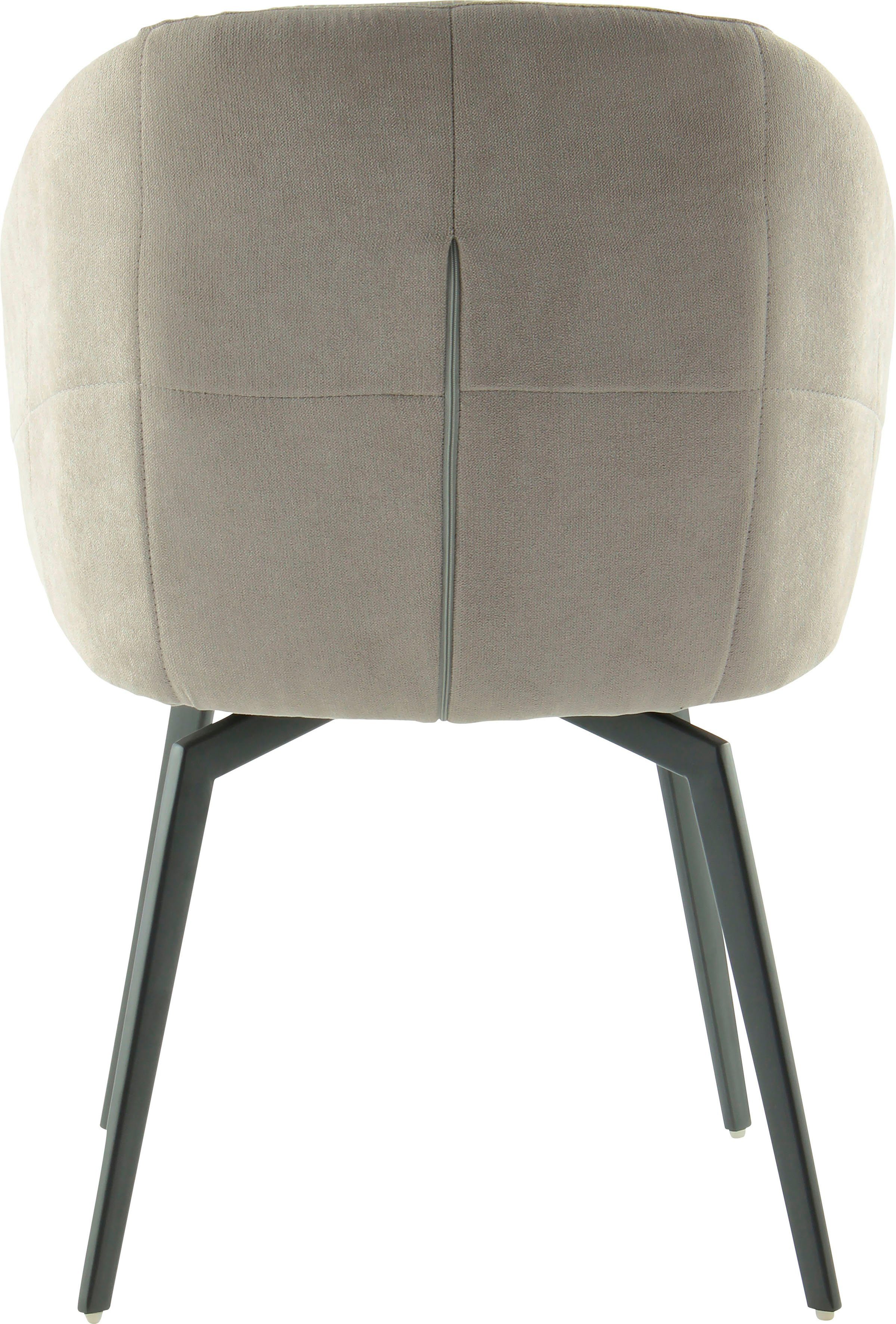 Kayoom Kuipstoel Stoel Carol 225, decoratieve stoel in retro-look, tweekleurig ontworpen (1 stuk)