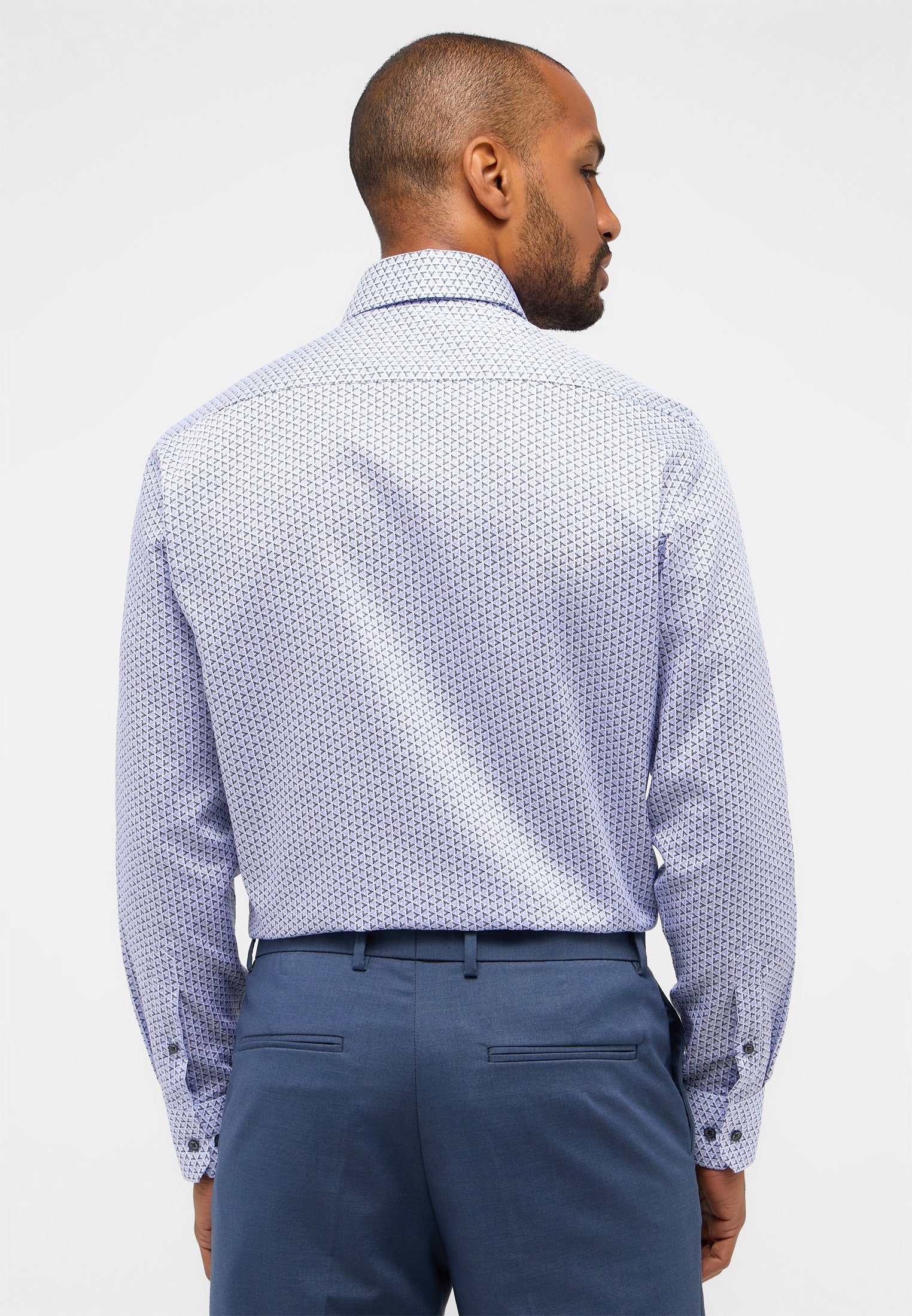 Eterna Overhemd met lange mouwen MODERN FIT NON IRON (strijkvrij)