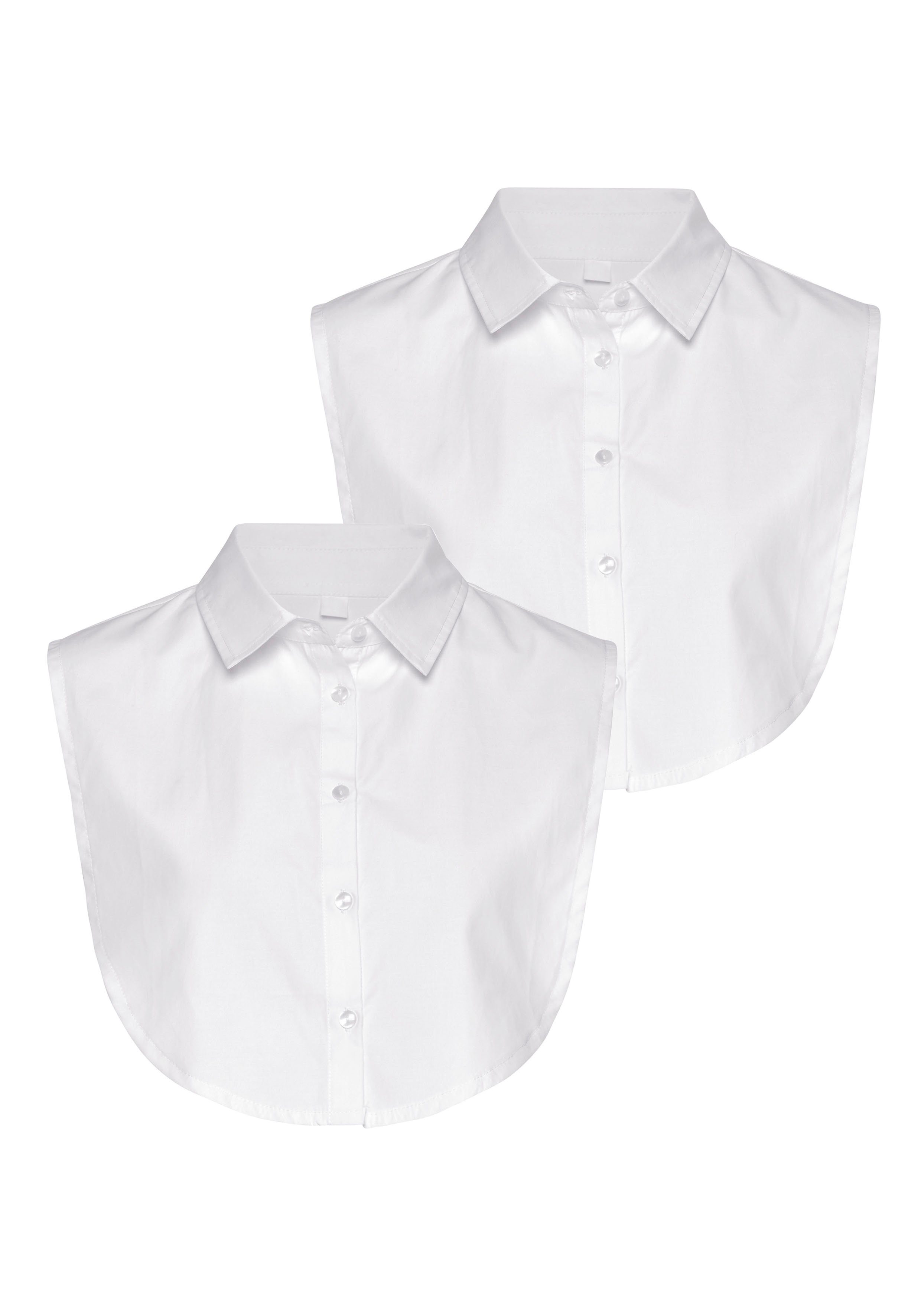 Vivance Top Klassieke blouse-inzet in dubbelpack, blousekraag, klassieke blouse-inzet,...