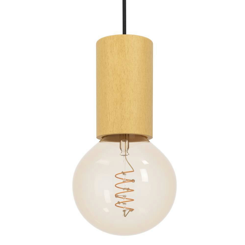 EGLO Hanglamp POZUETA 1 Hanglamp, FSC100HB, E27 fitting met kabel, hanglamp, Ø 6,5 cm (1 stuk)