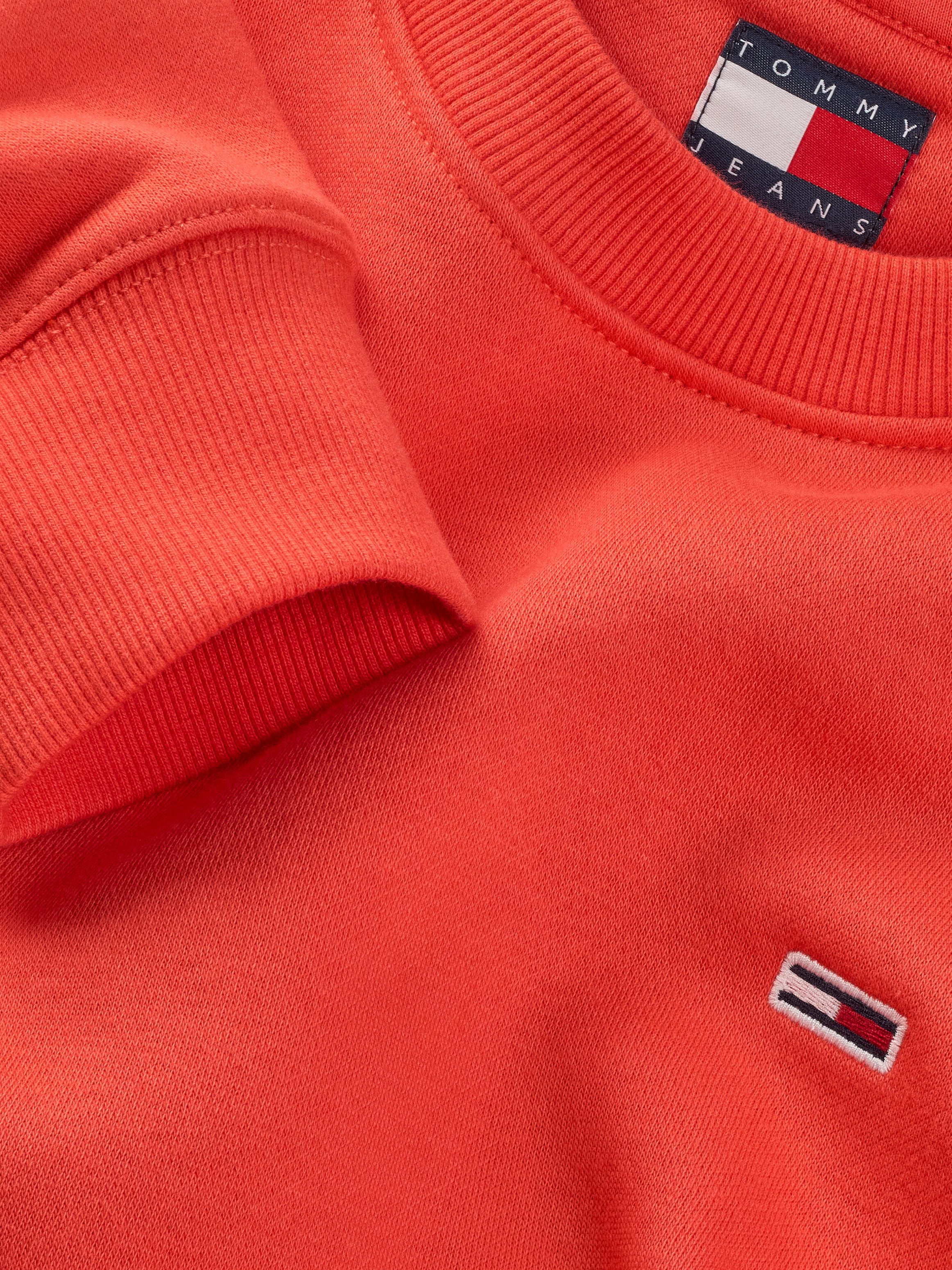 TOMMY JEANS Sweatshirt TJM REG S FLAG CREW Met geborduurd merklogo op borsthoogte