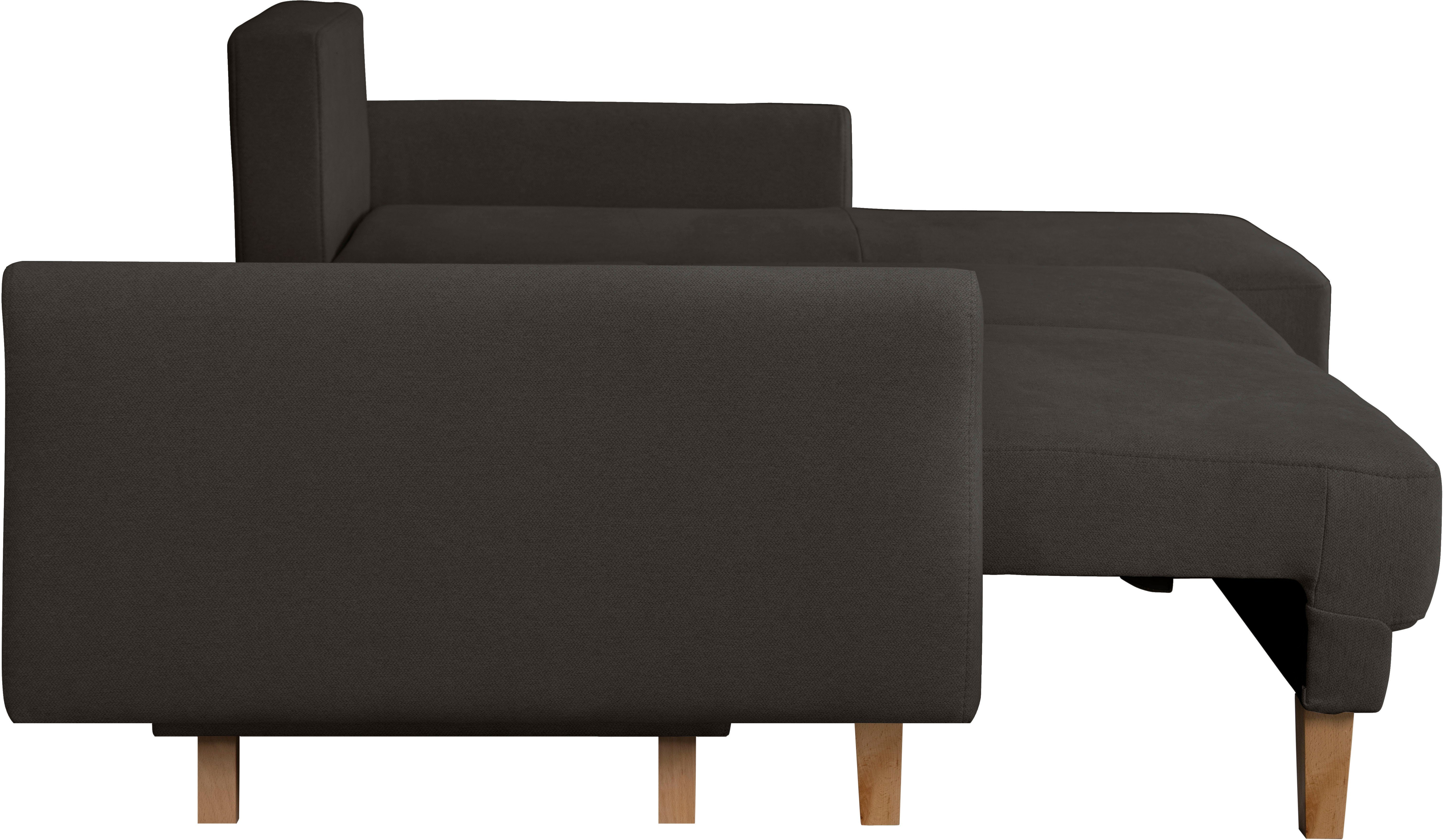 Home affaire Hoekbank TRIPLO optionele slaapbank met bedlade, afmetingen B/D/H: 234/164/89 cm