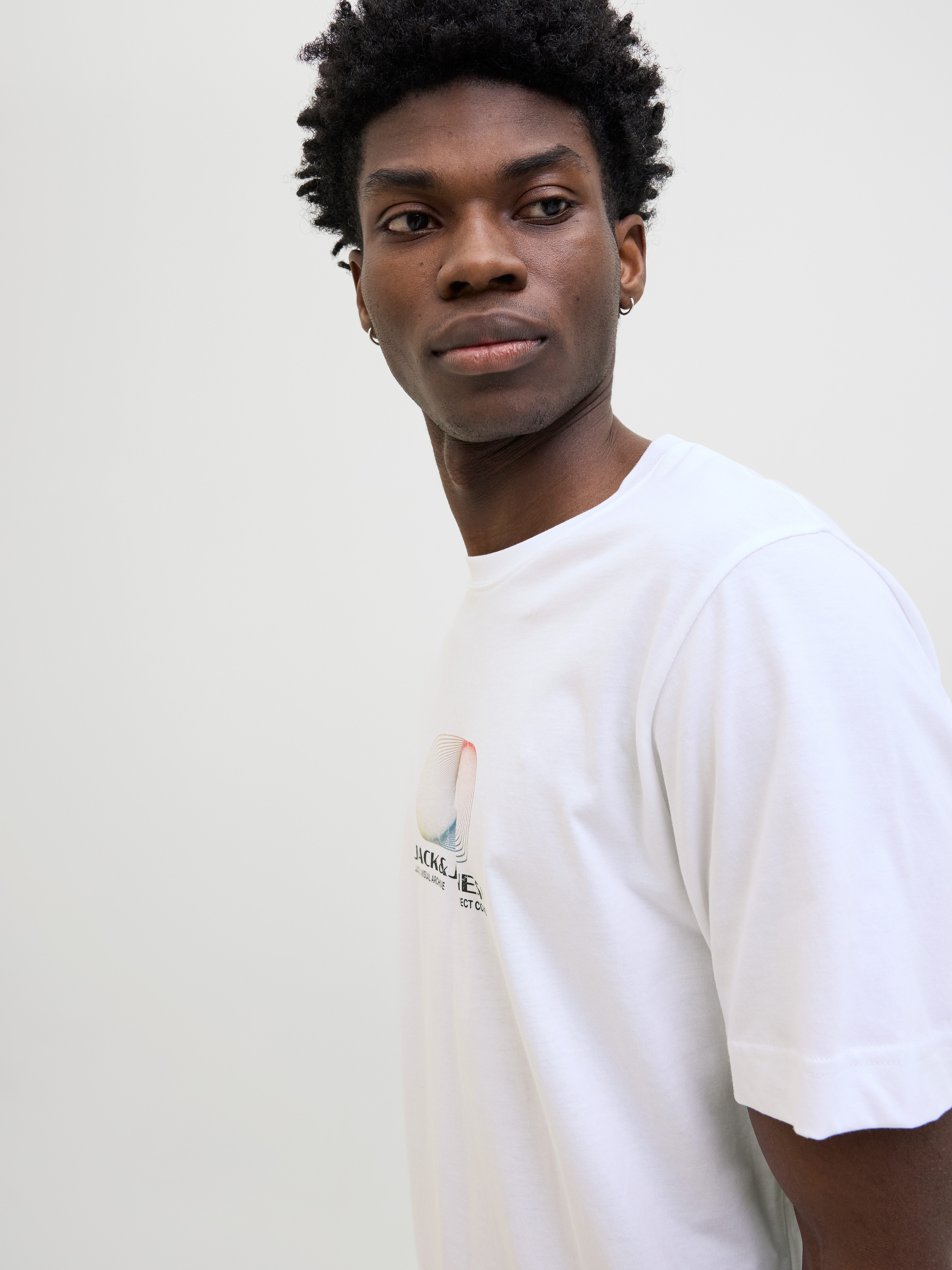 Jack & Jones Shirt met print JCOCALMA TEE SS CREW NECK FST