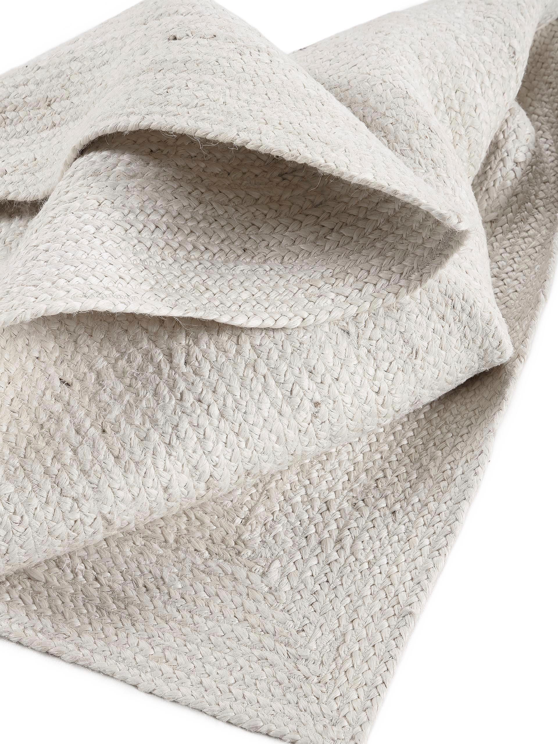 carpetfine Vloerkleed Nele jute-vloerkleed natuurmateriaal gevlochten tweezijdig te gebruiken kleed van 100% jute, in rond en ovaal, vele maten