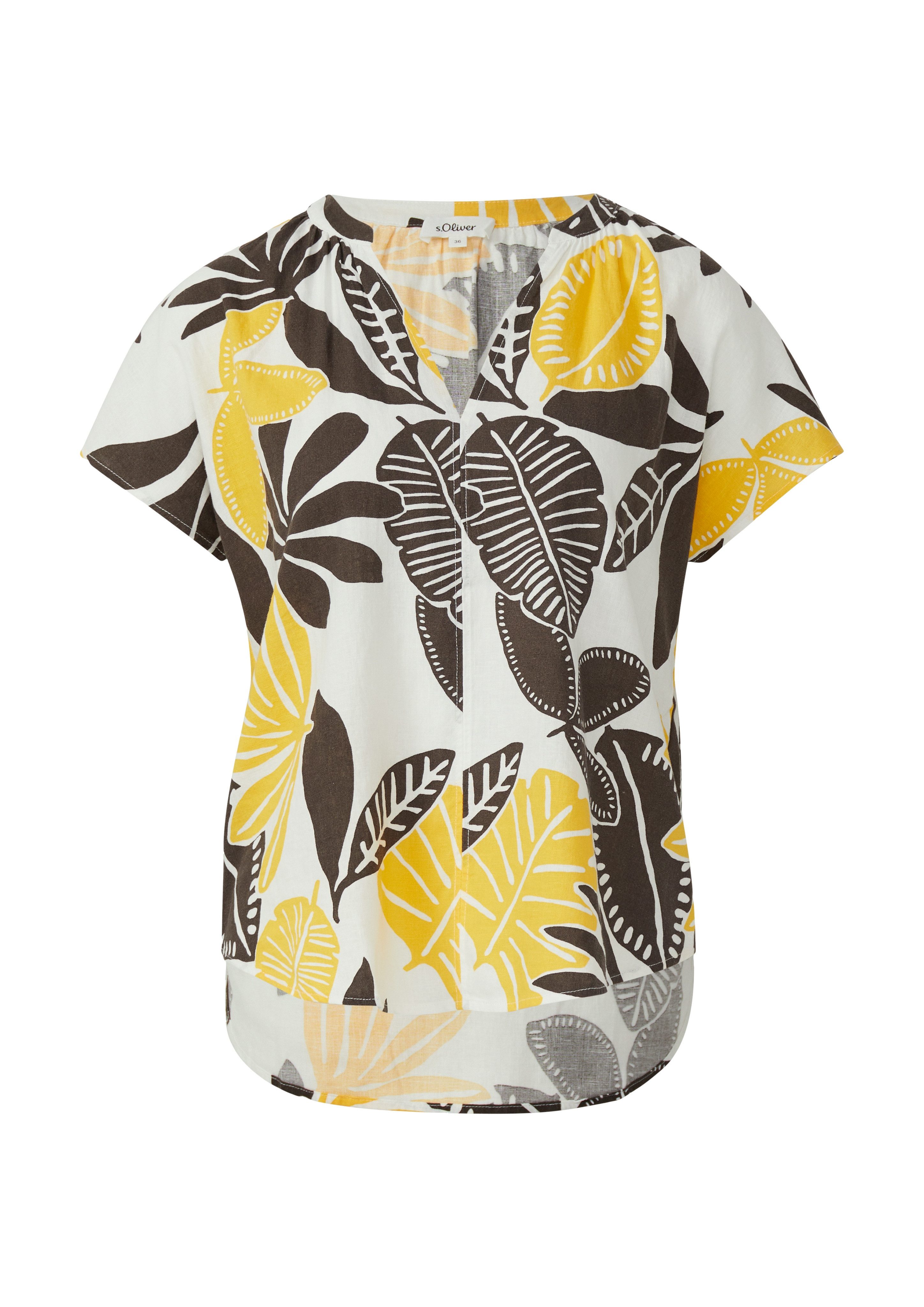 s.Oliver Blouse met korte mouwen met print all-over