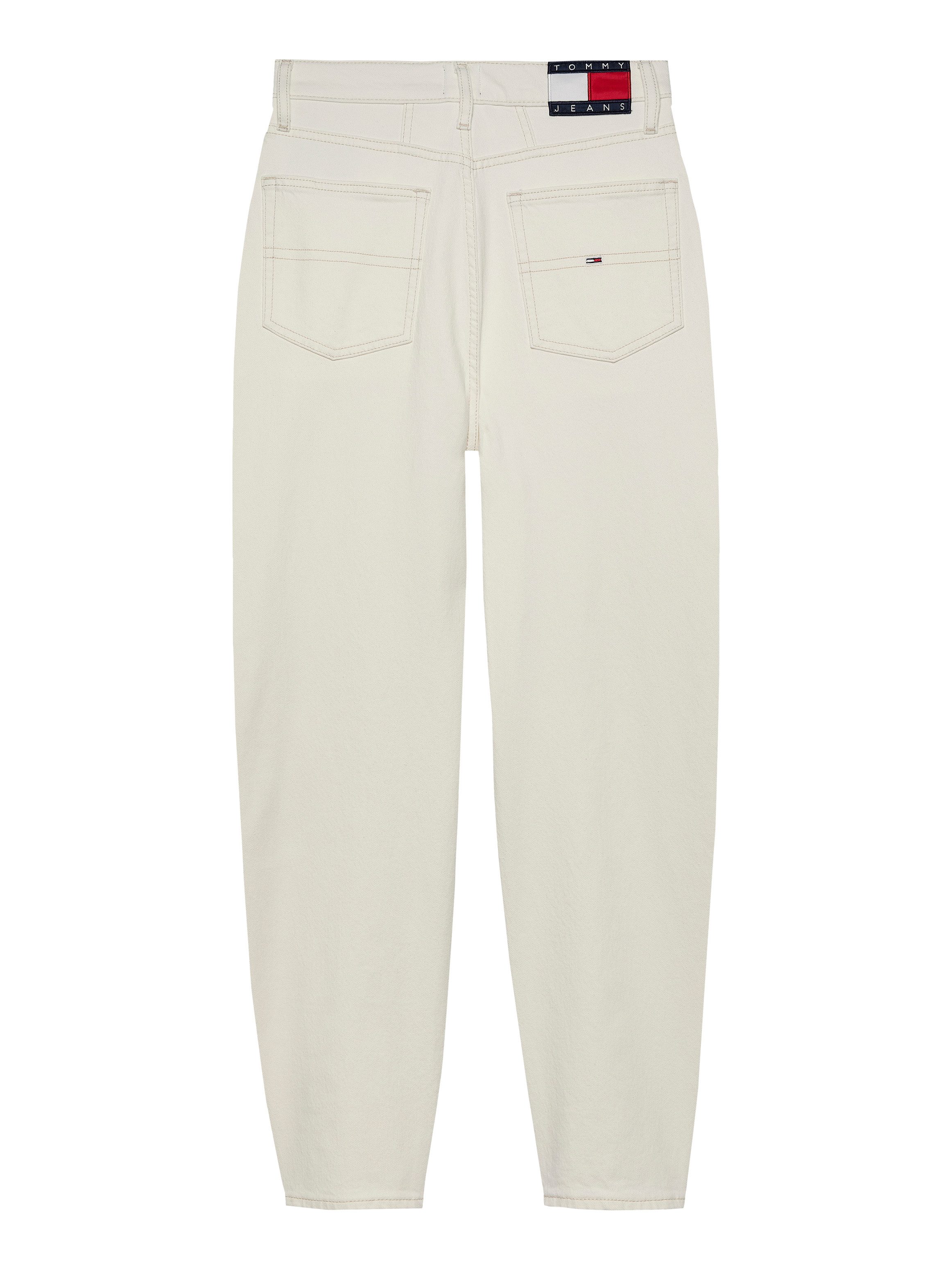 TOMMY JEANS Mom jeans High waist - Mom-Jeans Tapered met logo-borduurwerk, in enkelvrije lengte