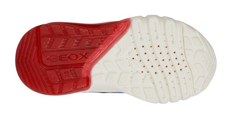 Geox Sneakers J CIBERDRON BOY F met coole knipperfunctie, vrijetijdsschoen, lage schoen, veterschoen