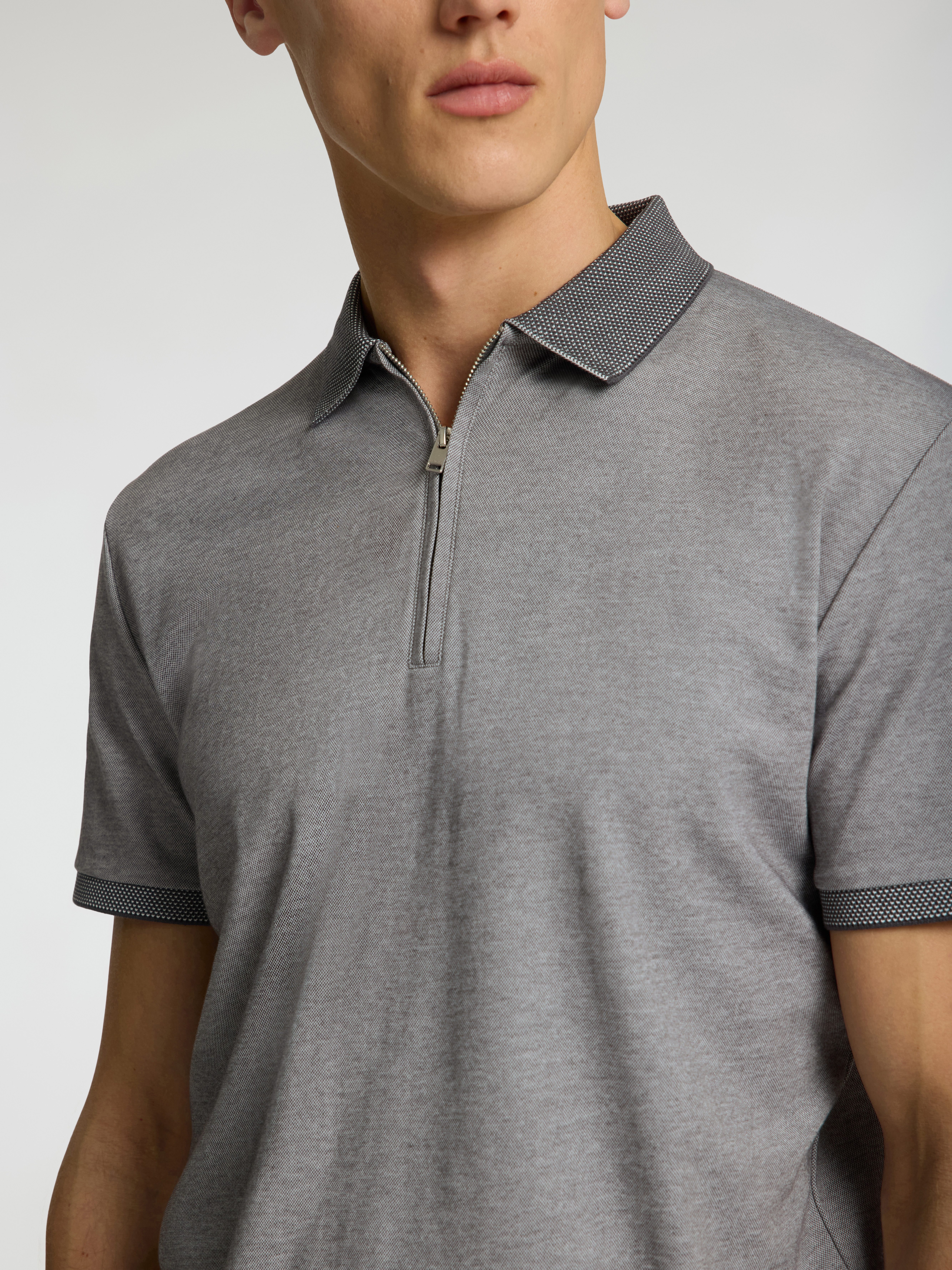 SELECTED HOMME Poloshirt SLHFAVE ZIP SS POLO NOOS