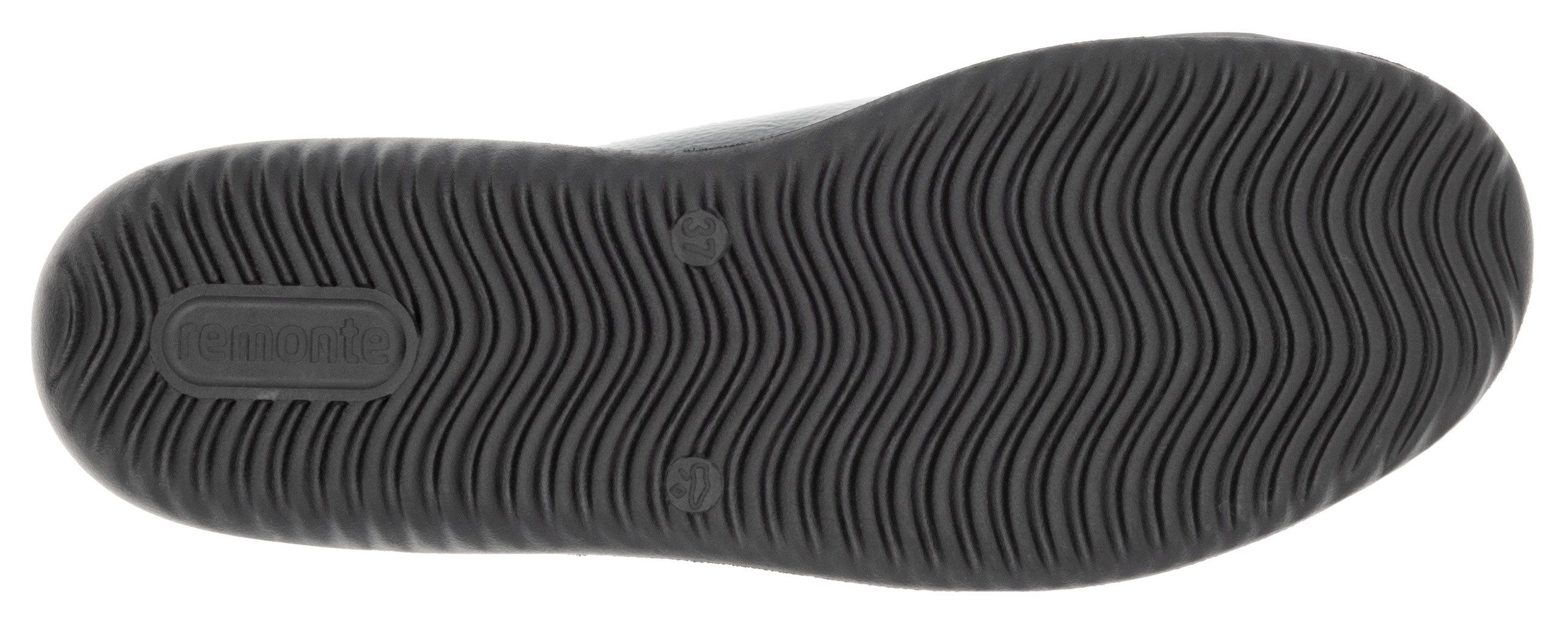 Remonte Sneakers met sleehak vrijetijdsschoen, lage schoen, comfort schoen met uitneembare inlegzool