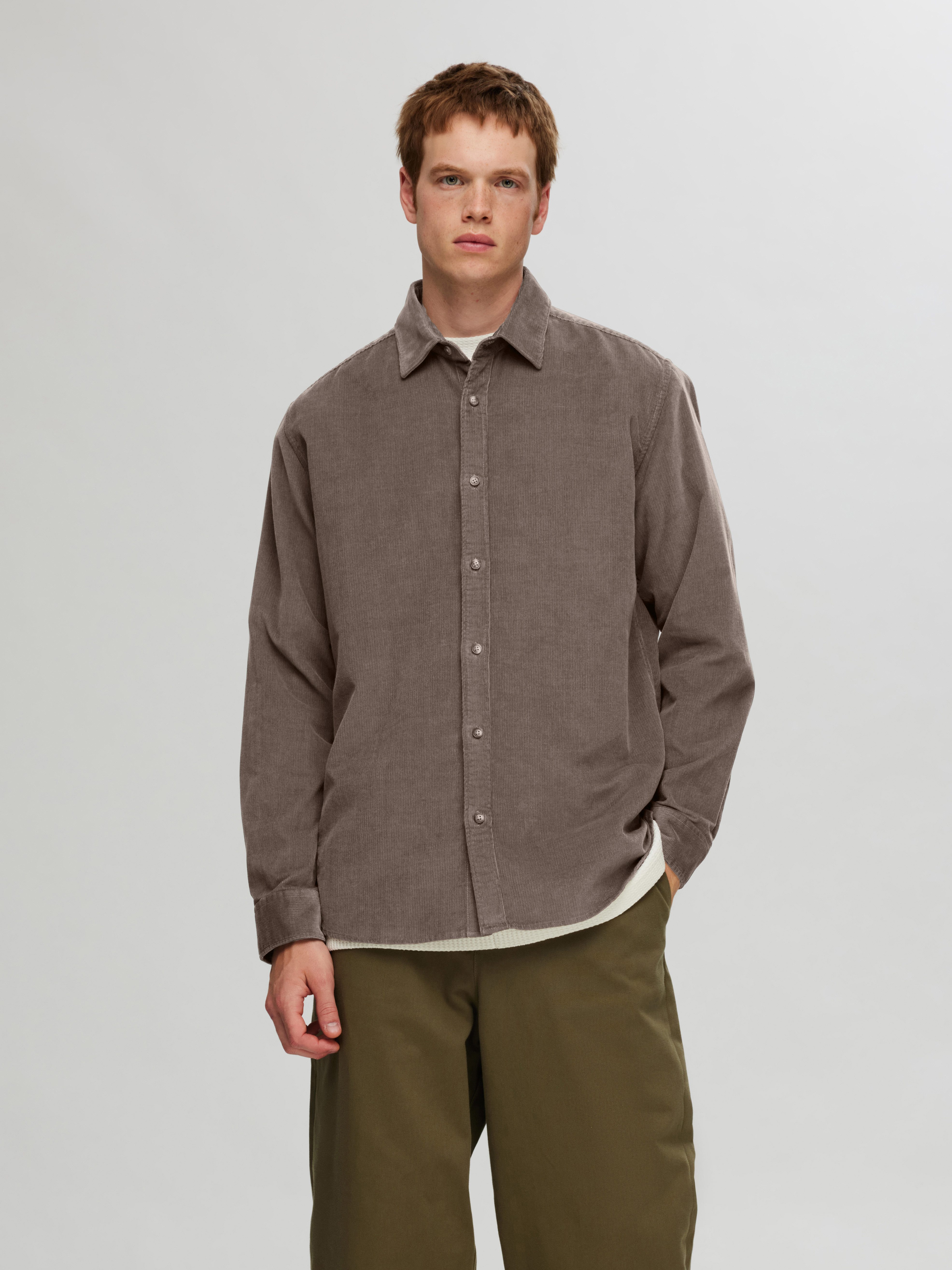 SELECTED HOMME Overhemd met lange mouwen SLHREGOWEN-CORD SHIRT LS NOOS