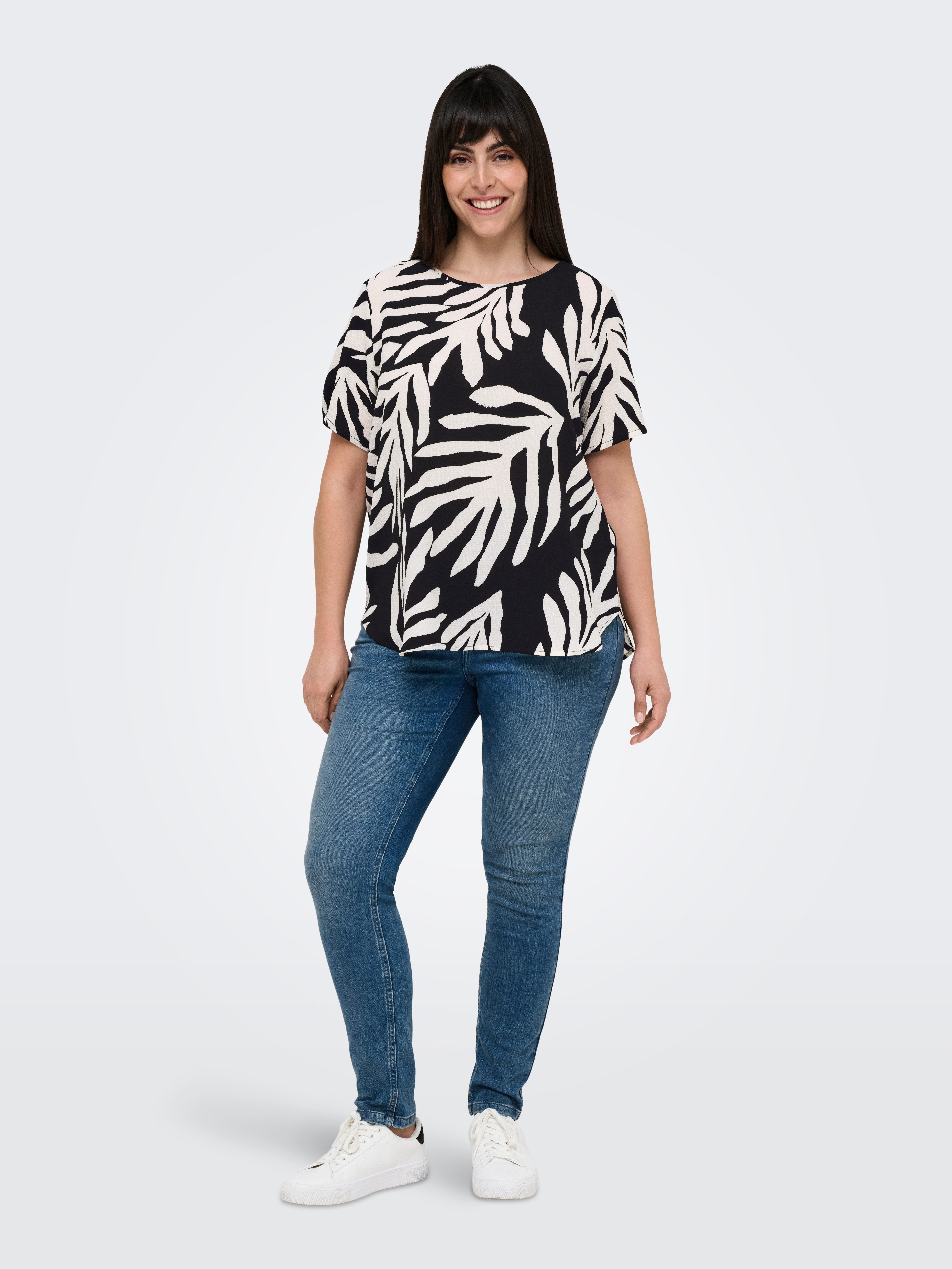 ONLY CARMAKOMA Shirtblouse CARVICA SS TOP WVN NOOS