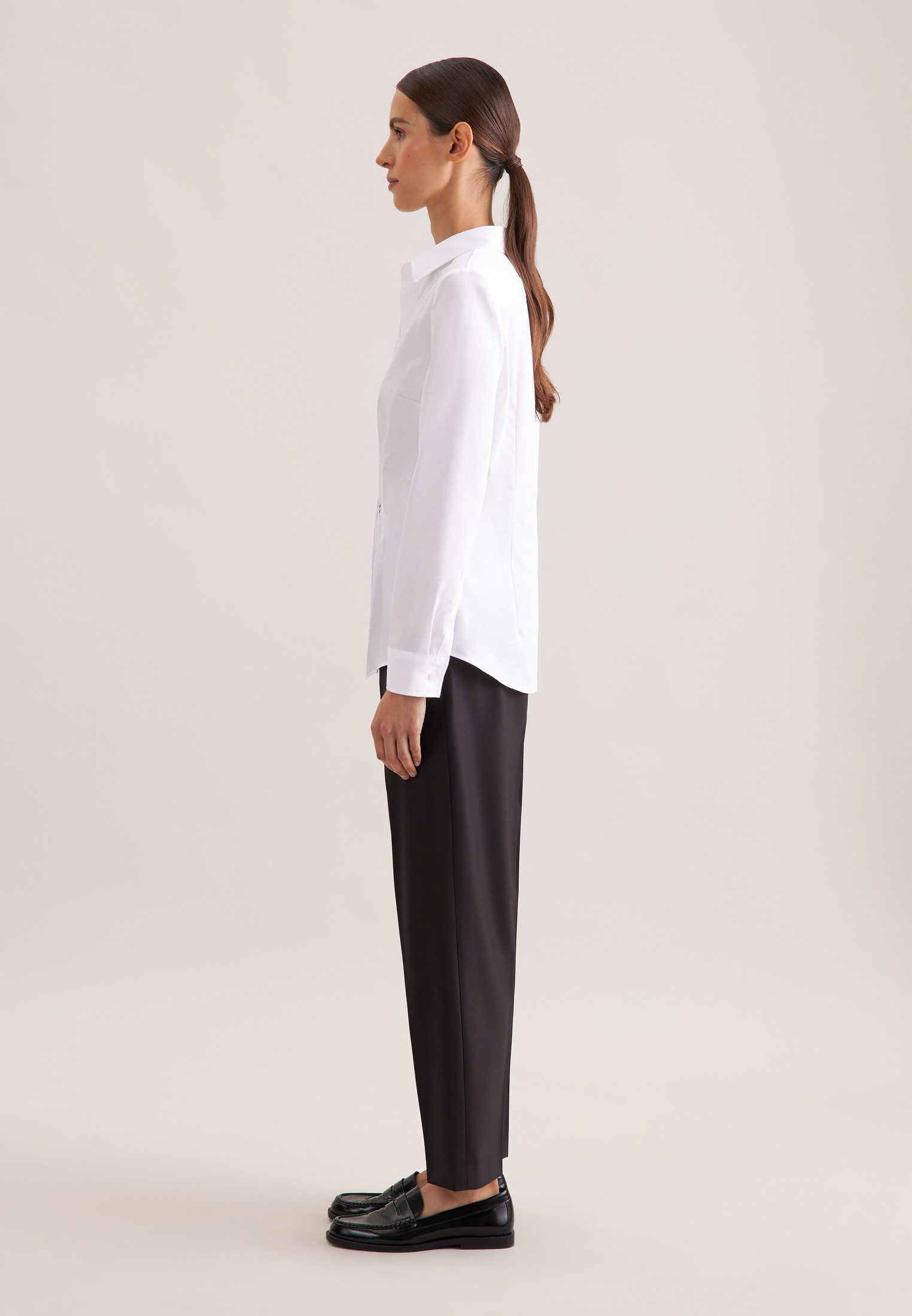 seidensticker Overhemdblouse 1/1 kraag uni