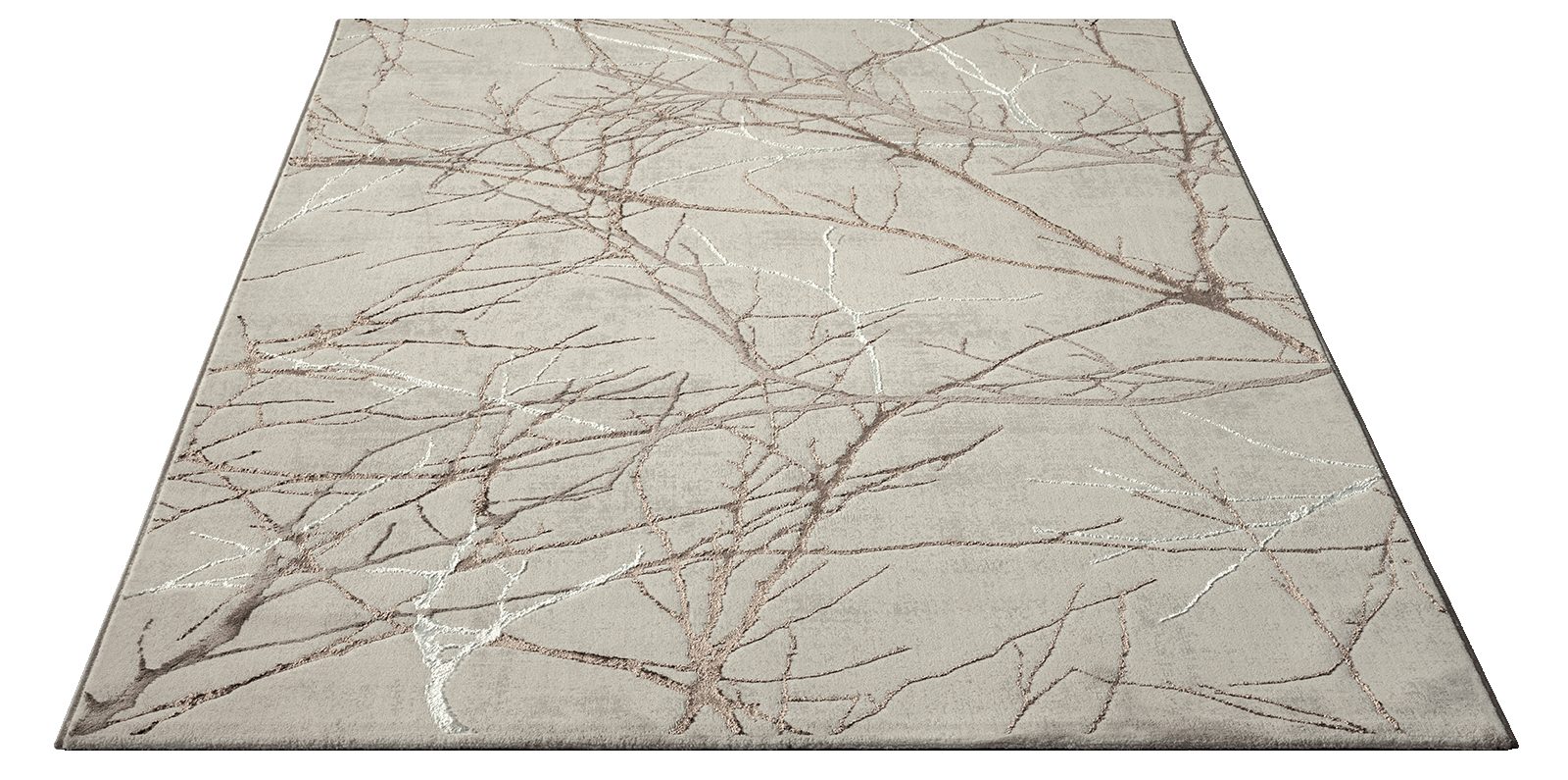 The carpet Vloerkleed Mila moderne woonkamer tapijt met elegant glanzende pool
