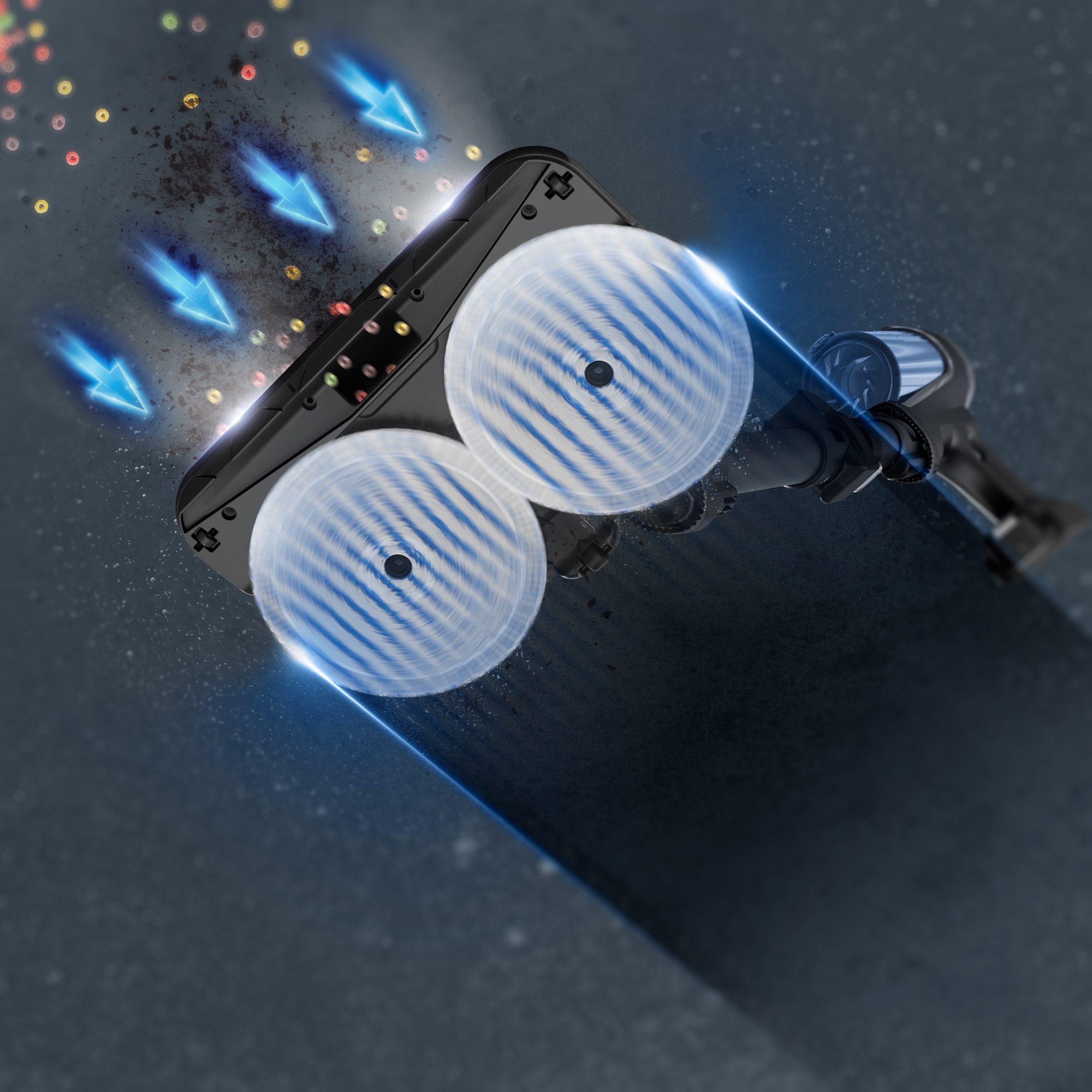 Rowenta Nat-droog-kruimeldief RH9LC1 X-Force Flex 12.60 Neo Allergy Aerospin 150 aw, 60 min. zuigkracht, led zuigmond, bijzonder licht ontwerp