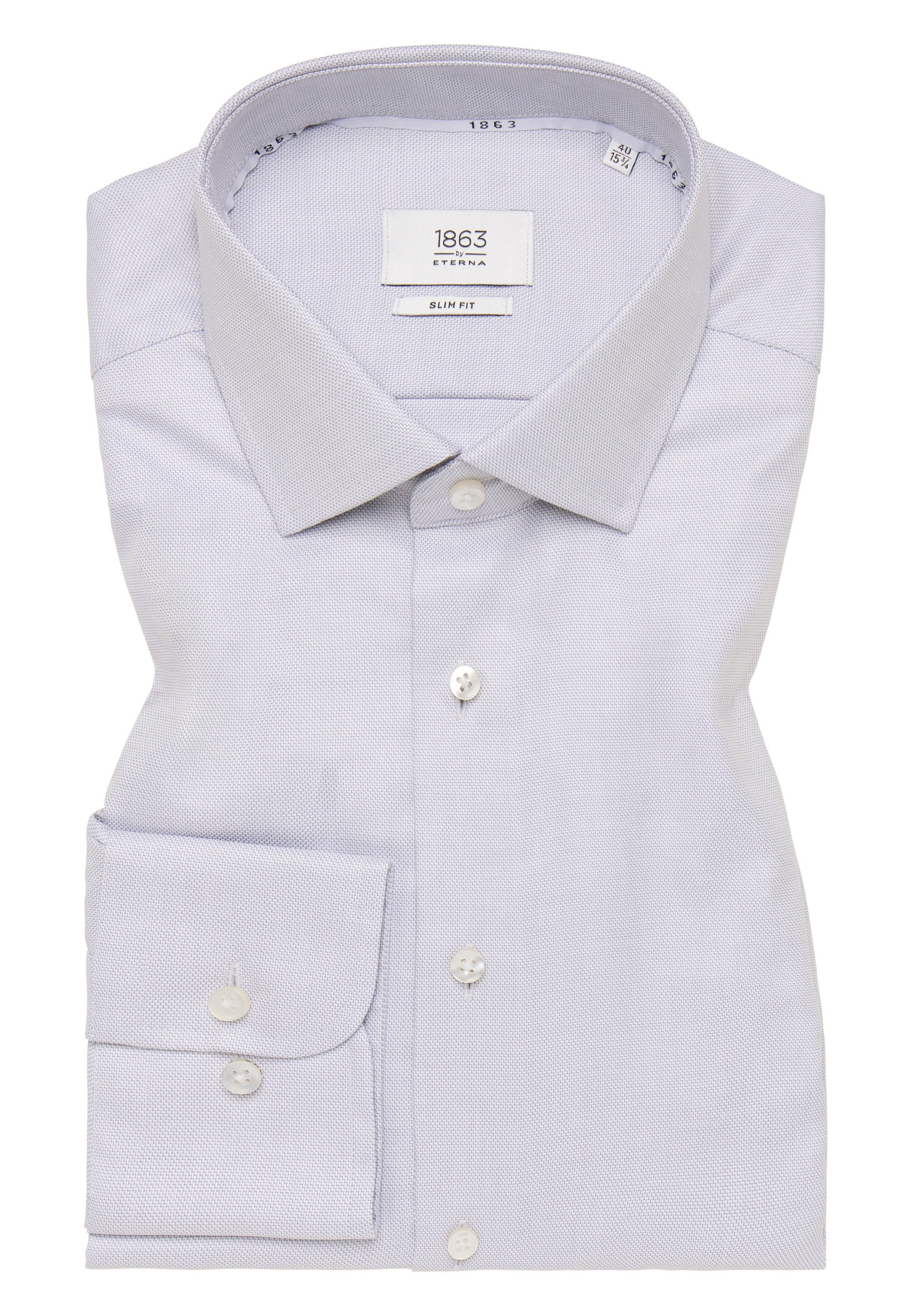 Eterna Overhemd met lange mouwen Slim fit NON IRON (strijkvrij)