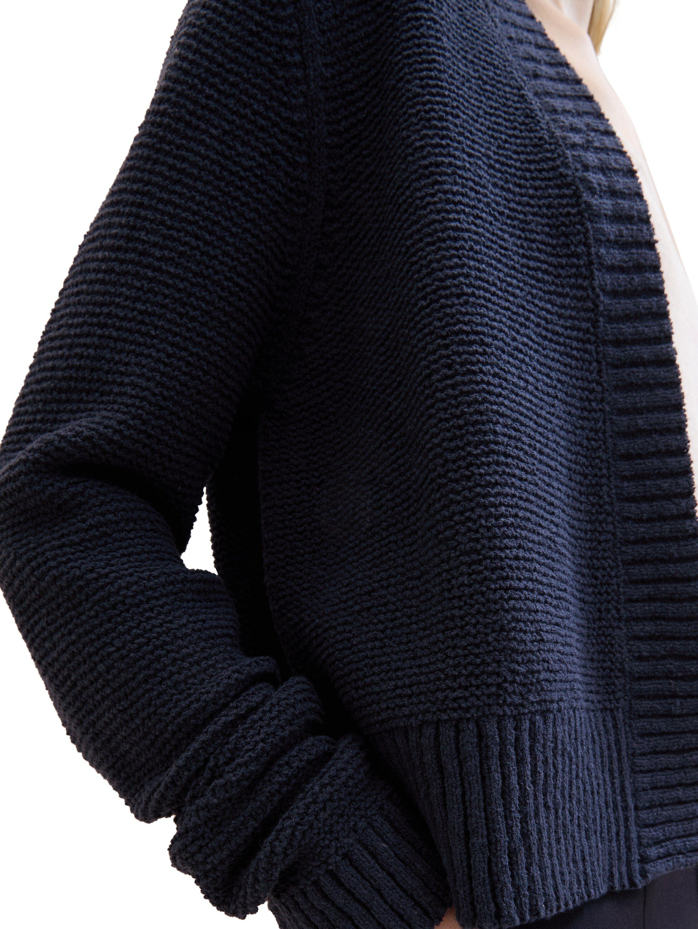 Tom Tailor Cardigan met brei-elementen