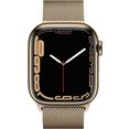 apple smartwatch watch series 7 gps + cellular, 41 mm goud