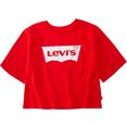 levi's kidswear t-shirt batwing cropped tee rood