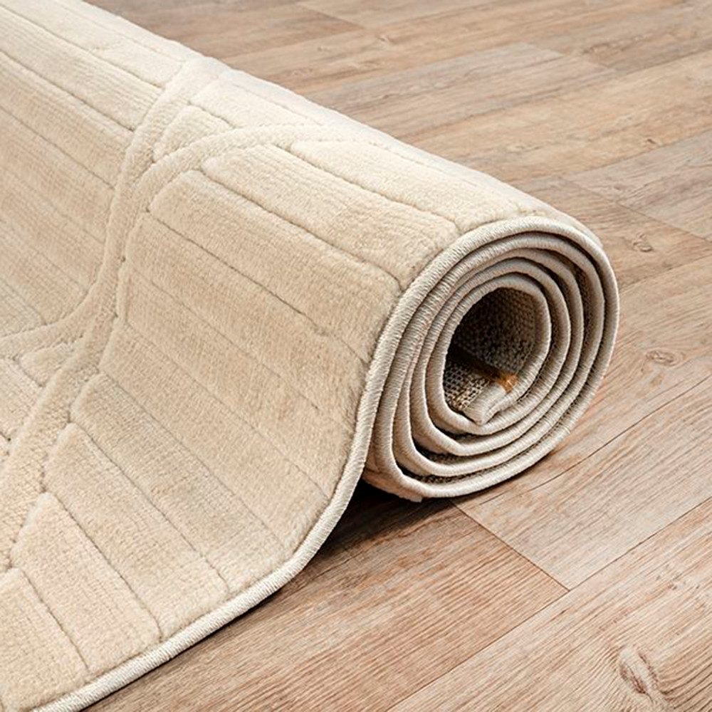 The carpet Vloerkleed Parma moderne woonkamer tapijt geschikt voor buiten, dichte pool
