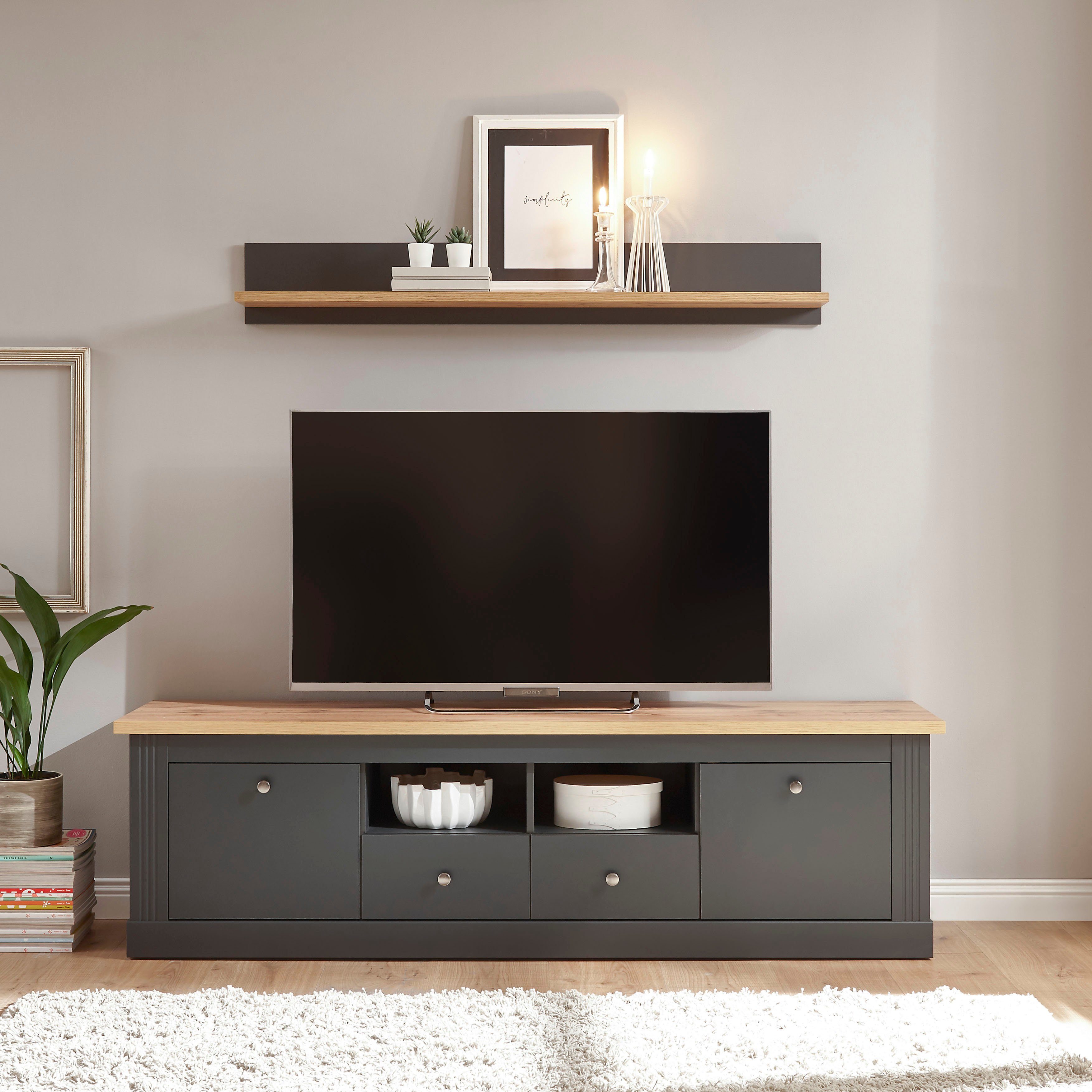 Home affaire Wandmeubel Westminster in romantische landelijke stijl (set, 2-delig)
