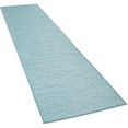 paco home loper sonset tapijtloper, platweefsel, geschikt voor binnen en buiten, ideaal in entree  hal blauw