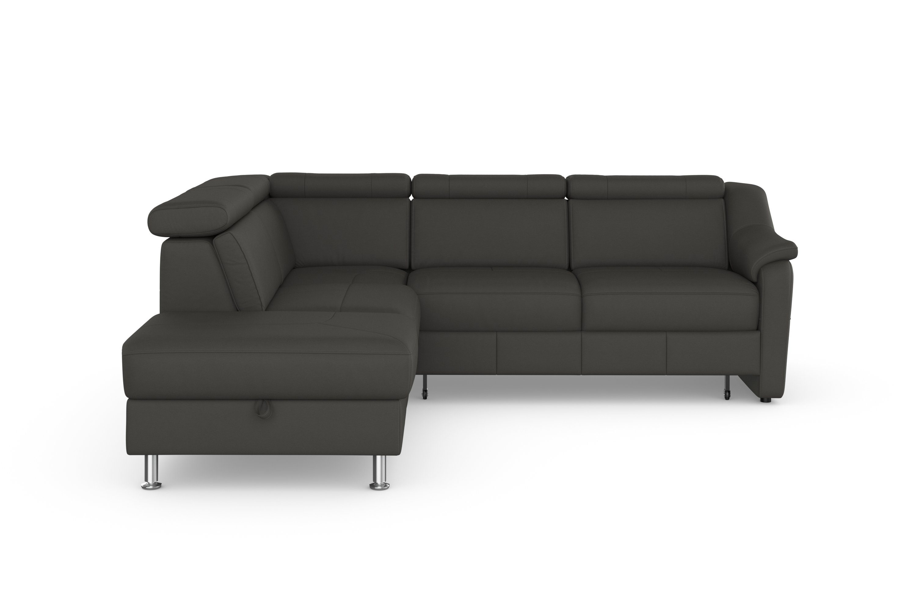 sit&more Hoekbank Freetown L-vorm met verstelbare hoofdsteun en comfortabele binnenvering