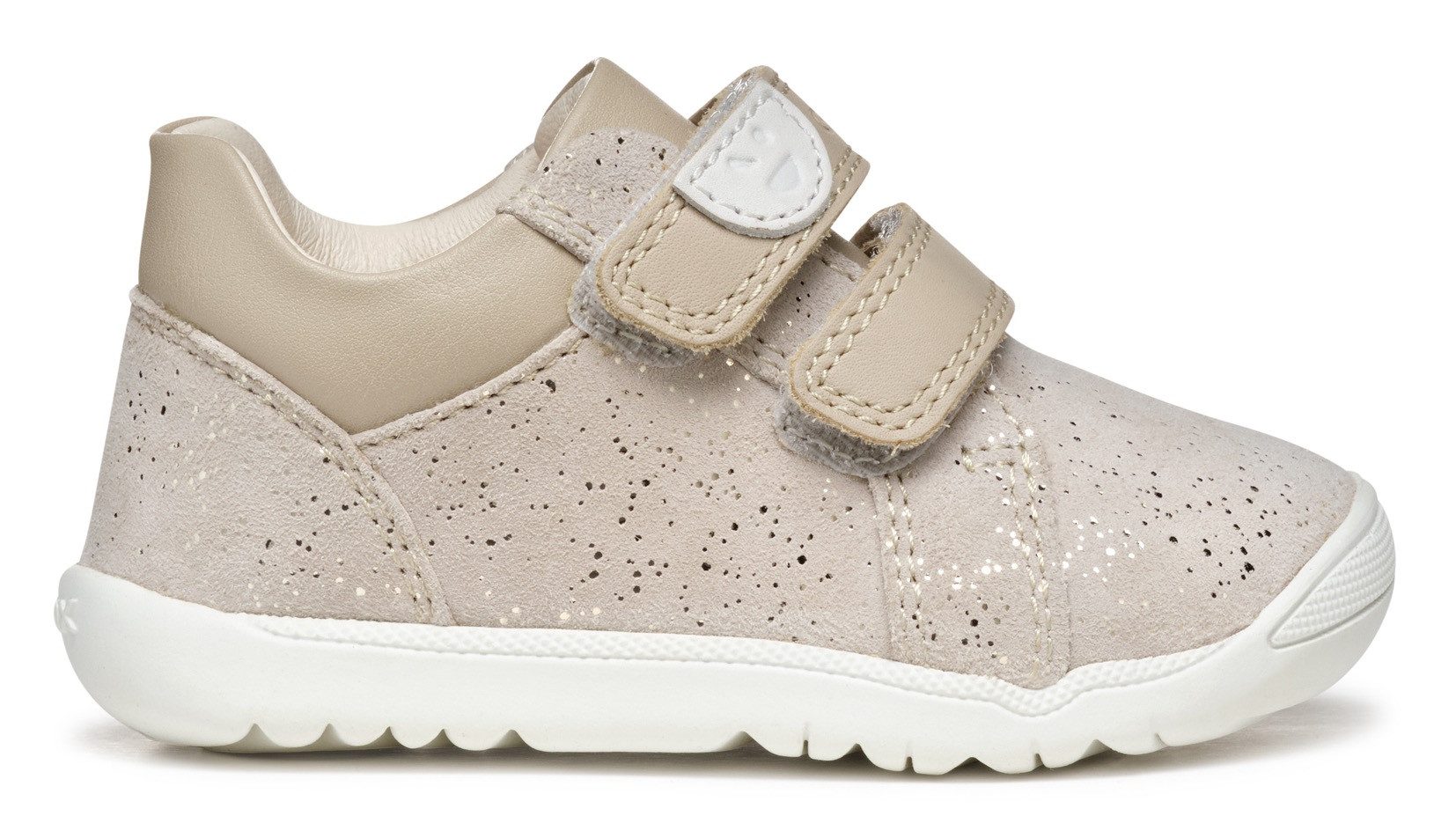 Geox Babyschoentjes B MACCHIA GIRL , glitter schoen, babyschoen, klittenbandschoen met fijne glitter