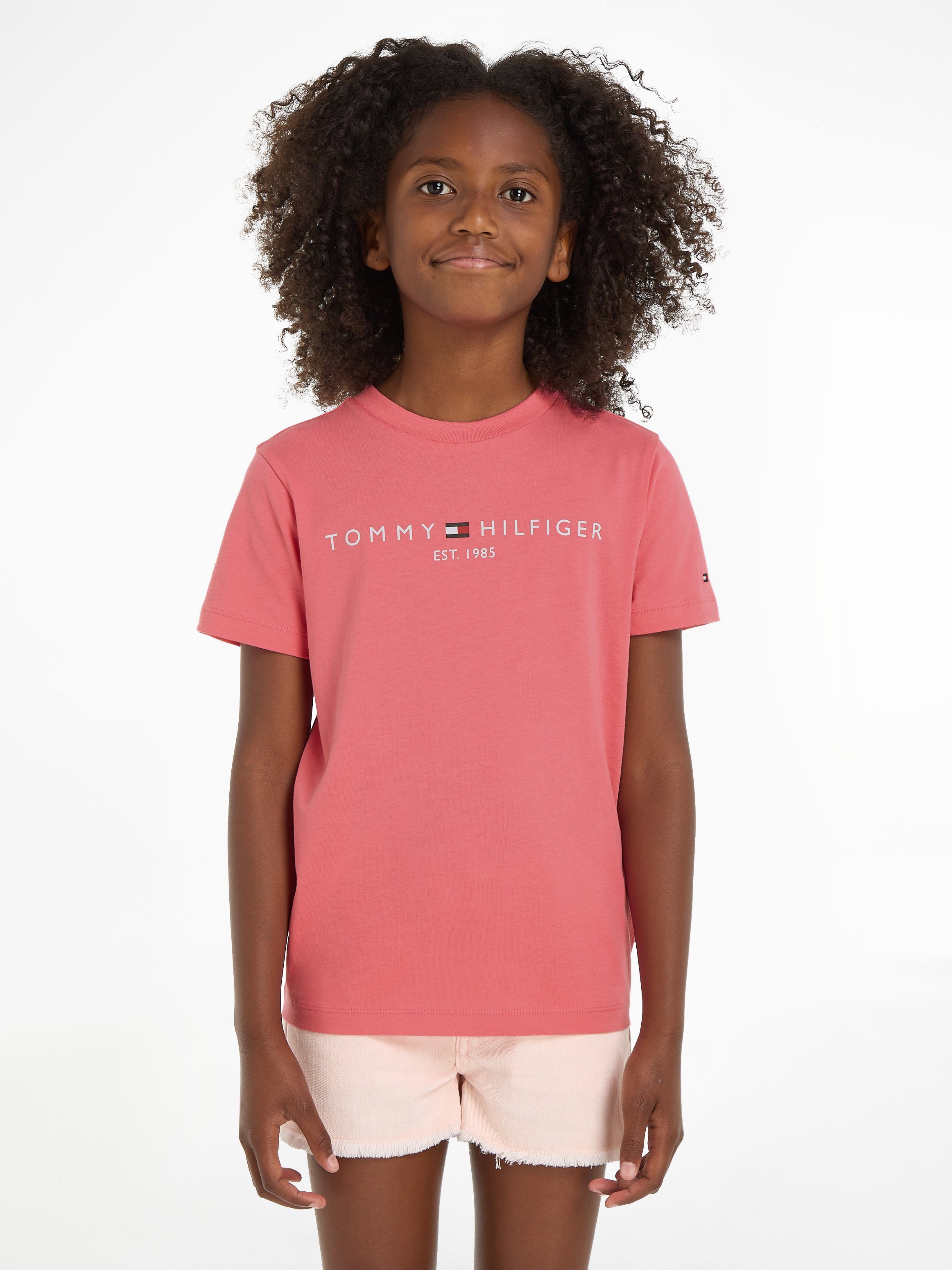 Tommy Hilfiger T-shirt U ESSENTIAL TEE S/S jongens t-shirts maat 80 roze