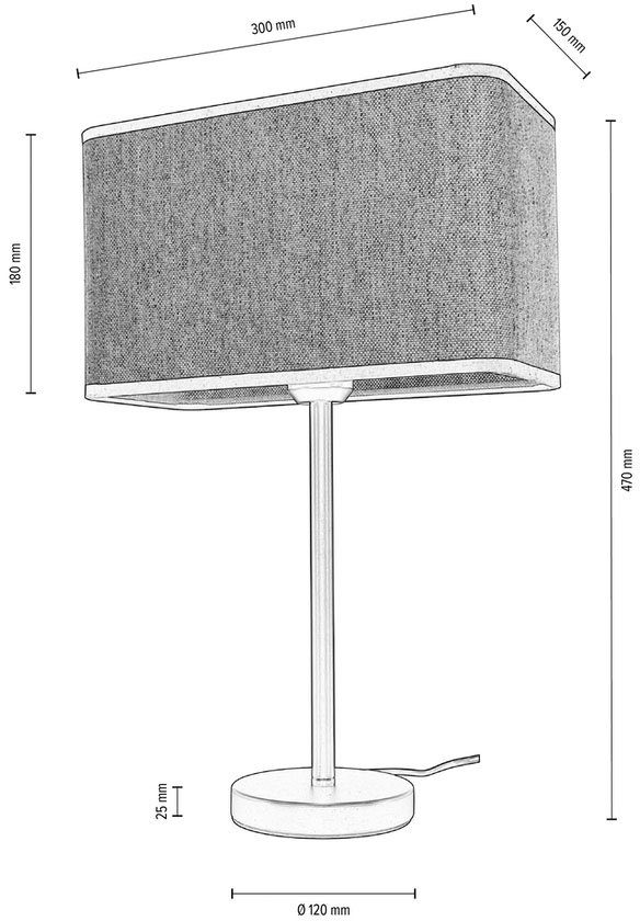 andas Tafellamp Virrat, in Scandinavische stijl Tafellamp met linnen kap, in tijdloos ontwerp, Made in Europe (11 stuks)