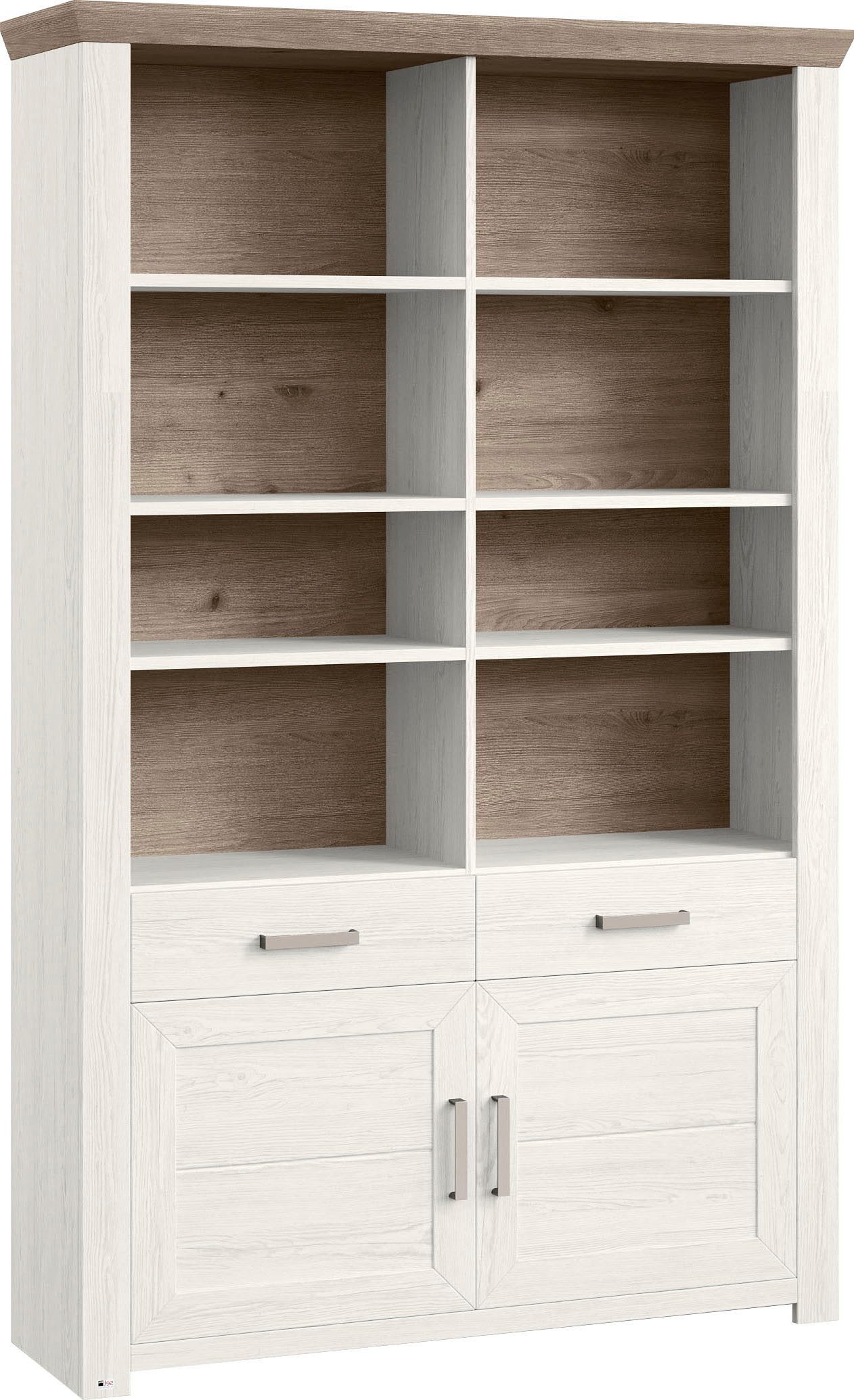 set one by Musterring Ordnerrek York open ontwerp, optioneel met verlichting, 3 kleuren, breedte 129 cm