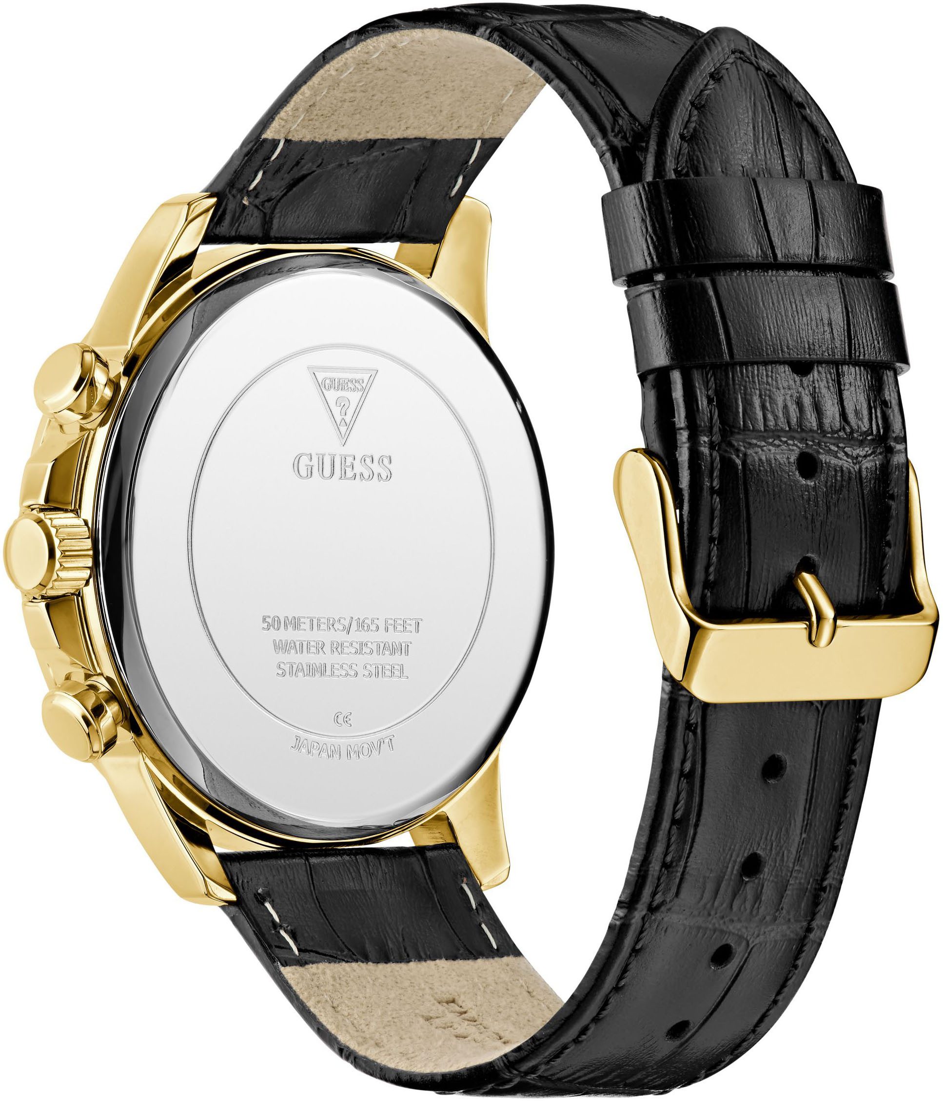Guess Multifunctioneel horloge Walker Quartz horloge, polshorloge, herenhorloge, datum, weekdag, siliconen band