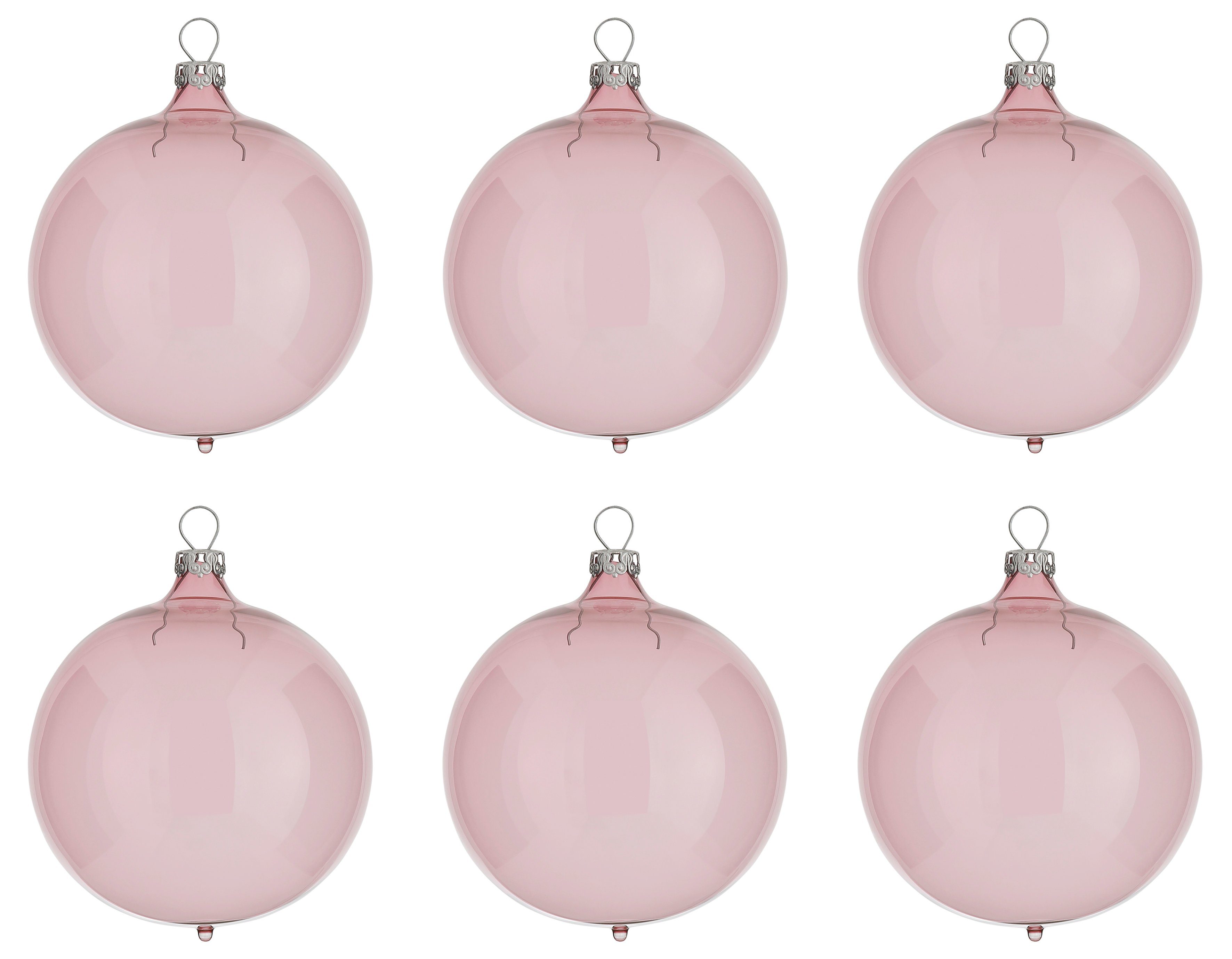 Thüringer Kerstbal Transparant roze 6 bestellen bij OTTO