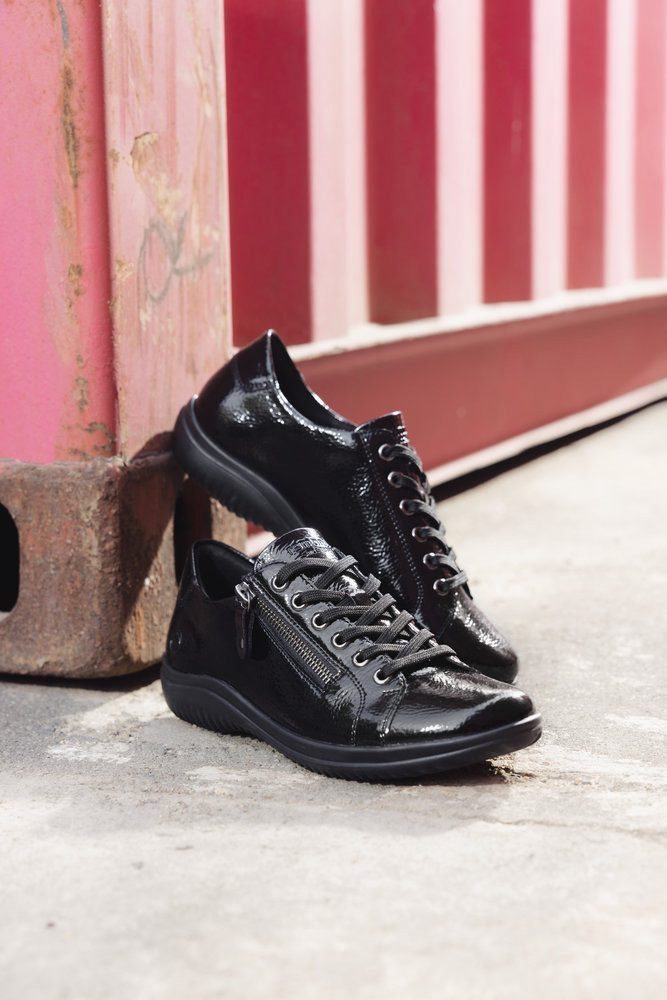 Remonte Sneakers met sleehak vrijetijdsschoen, lage schoen, comfort schoen met uitneembare inlegzool
