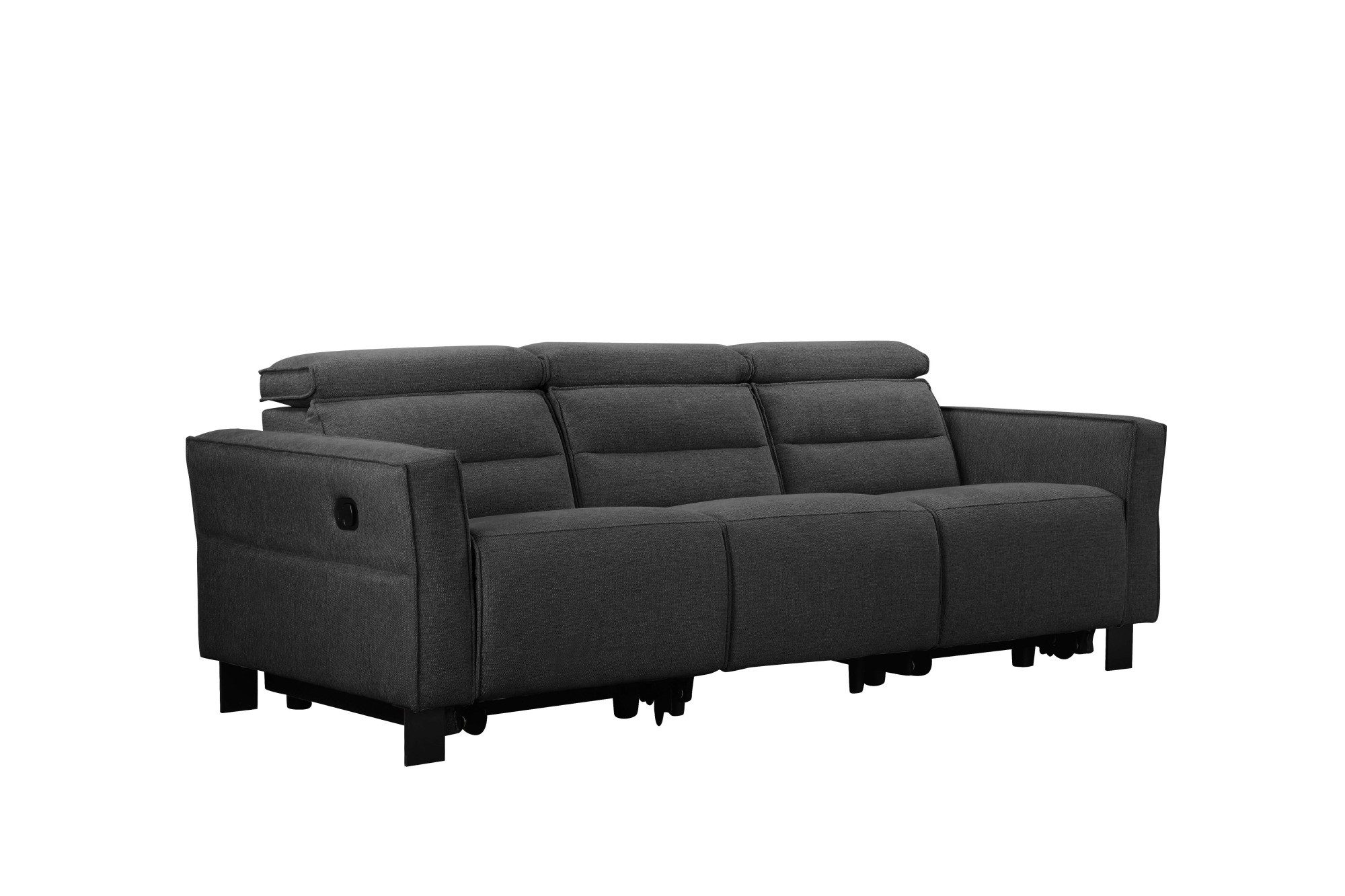 Places of Style 3-zitsbank Carpari, 224 cm, handmatige of elektrische relaxfunctie in 2 zitplaatsen
